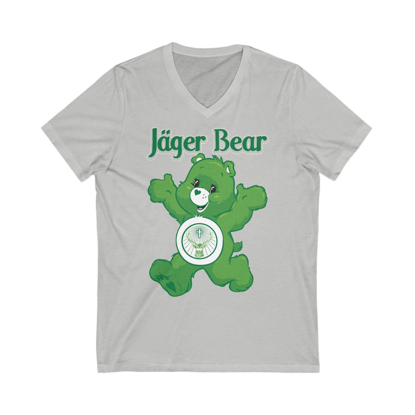 Jäger Bear - Unisex Jersey Short Sleeve V-Neck Tee