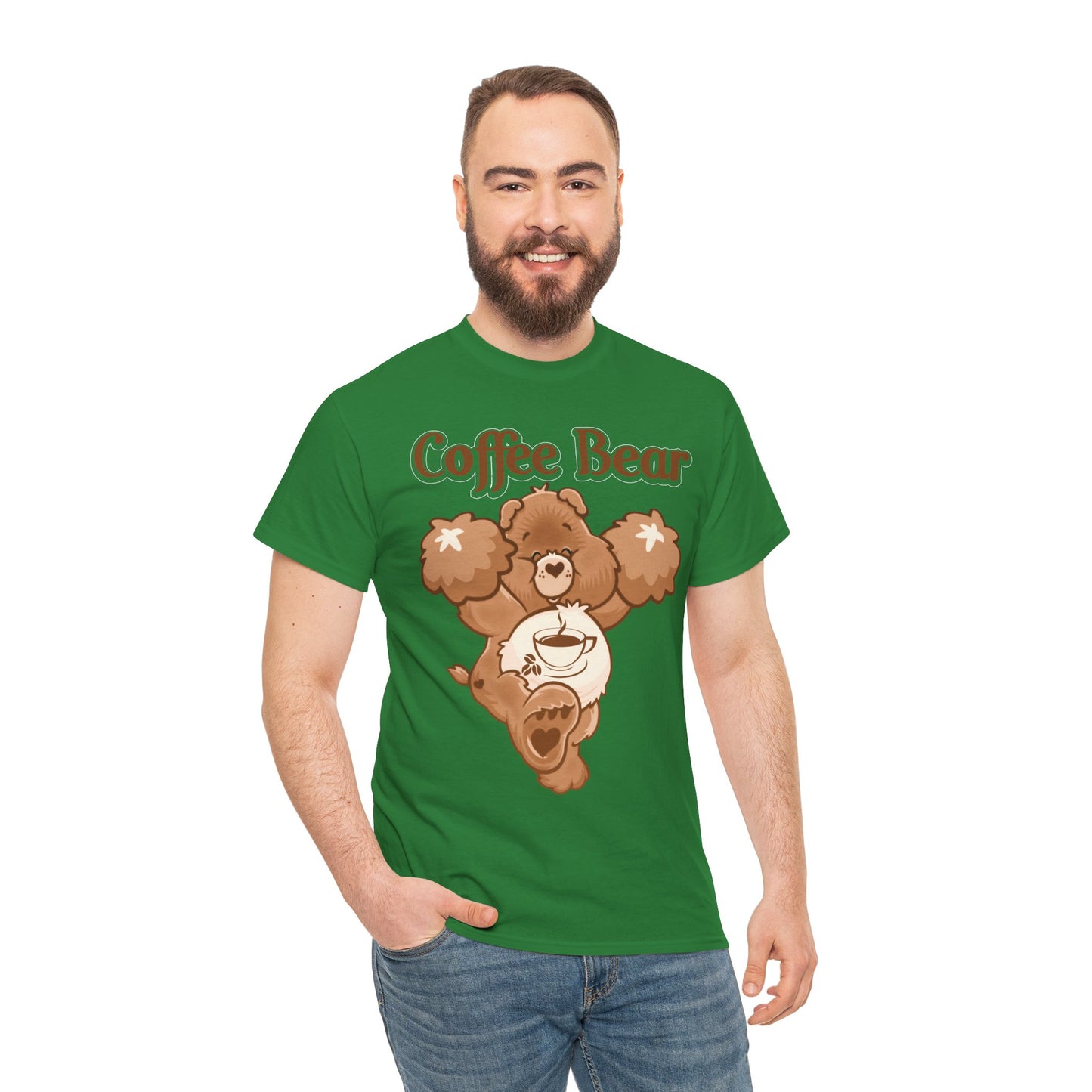 Coffee Bear - Unisex Heavy Cotton Tee