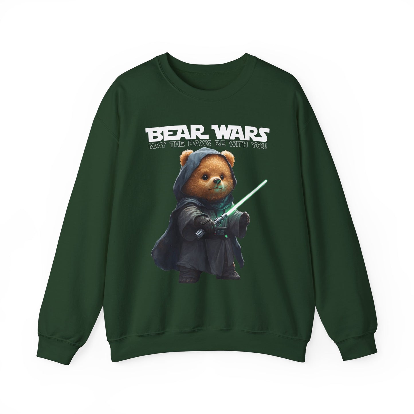 Bear Wars May The Paws Be With You - Unisex Heavy Blend™ Crewneck Sweatshirt