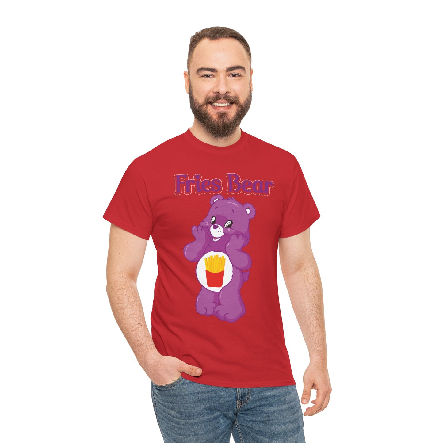 Fries Bear - Unisex Heavy Cotton Tee