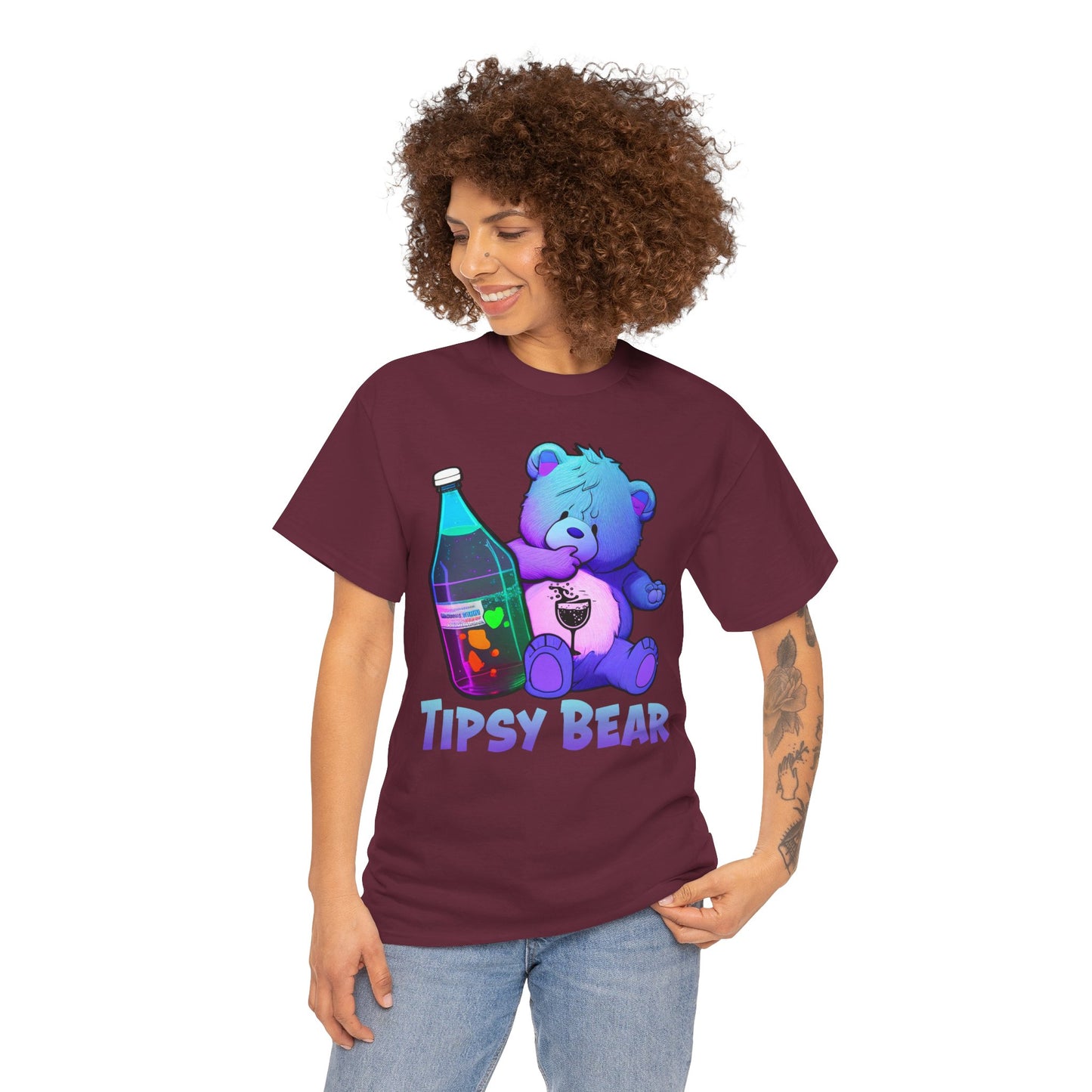 Tipsy Bear - Unisex Heavy Cotton Tee