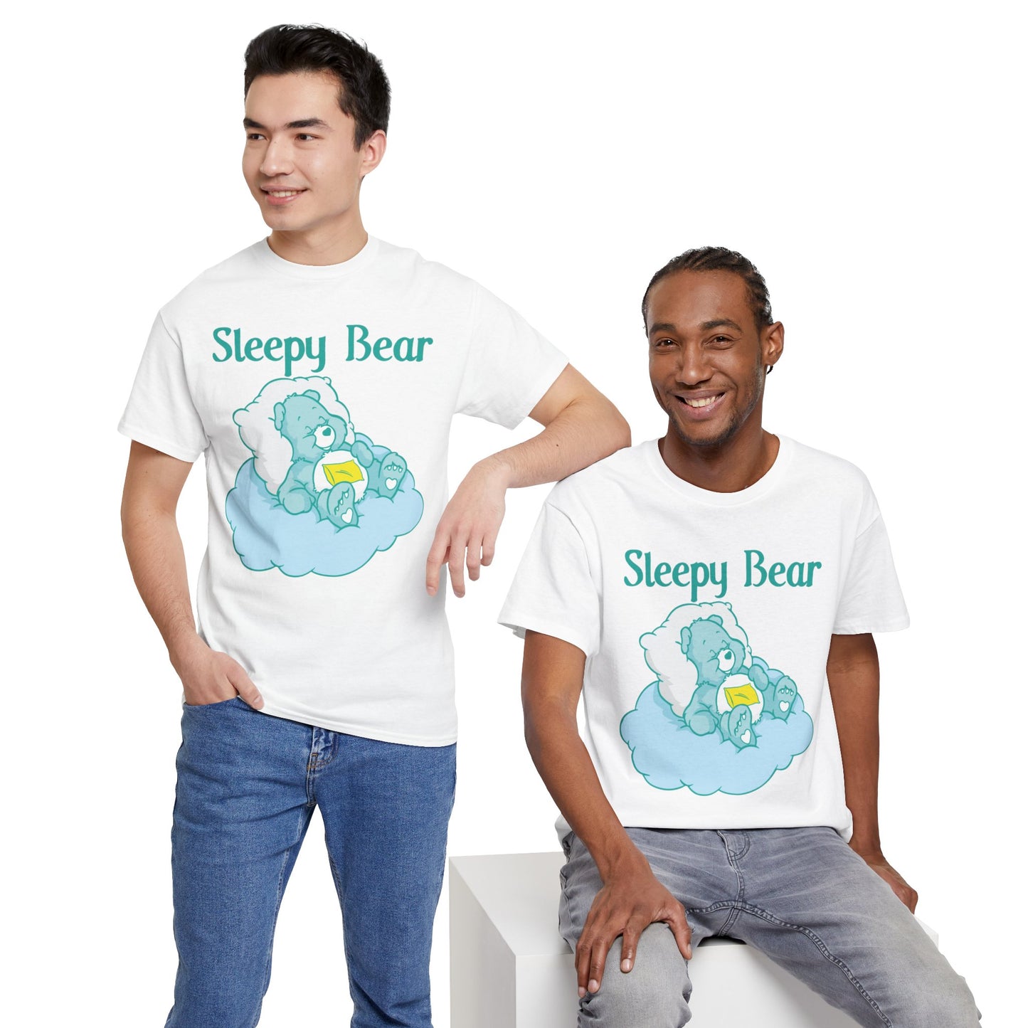 Sleepy Bear - Unisex Heavy Cotton Tee