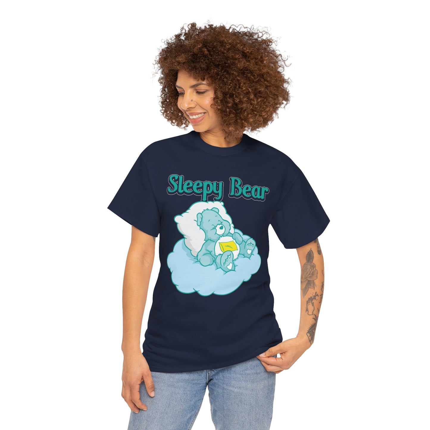 Sleepy Bear - Unisex Heavy Cotton Tee