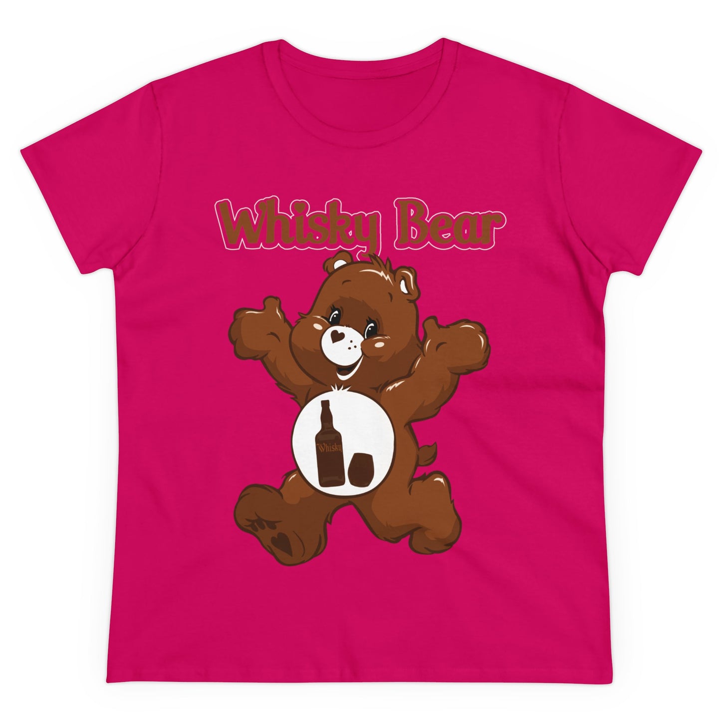 Whisky Bear - Women's Midweight Cotton Tee