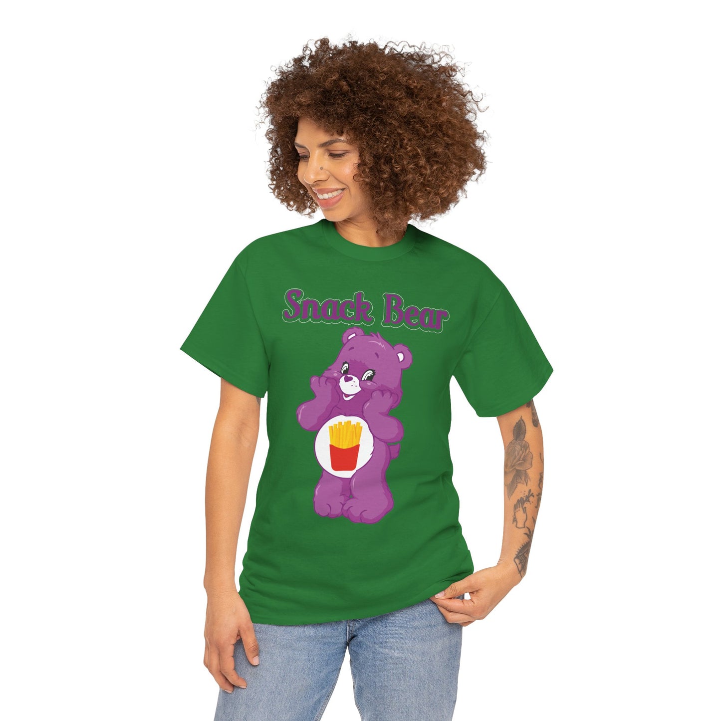 Snack Bear - Unisex Heavy Cotton Tee