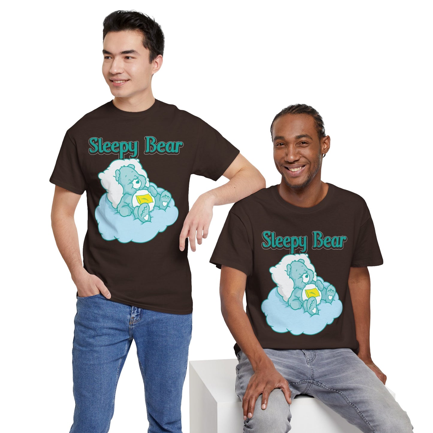 Sleepy Bear - Unisex Heavy Cotton Tee