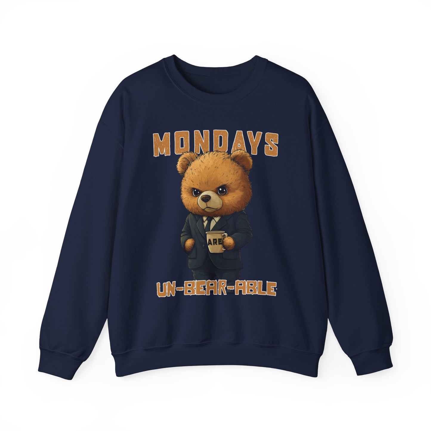 Mondays are Un-bear-able - Unisex Heavy Blend™ Crewneck Sweatshirt