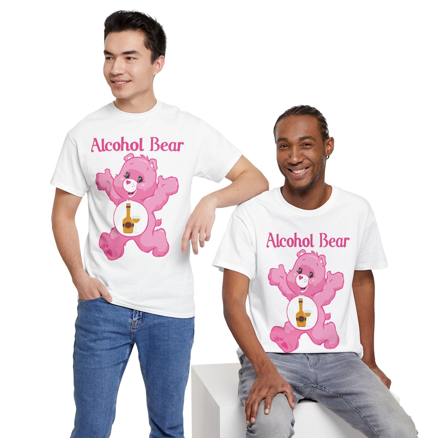 Alcohol Bear - Unisex Heavy Cotton Tee