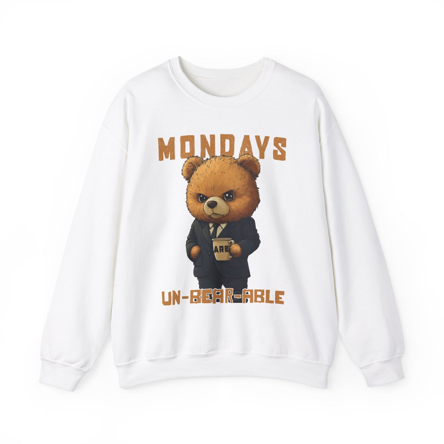 Mondays are Un-bear-able - Unisex Heavy Blend™ Crewneck Sweatshirt