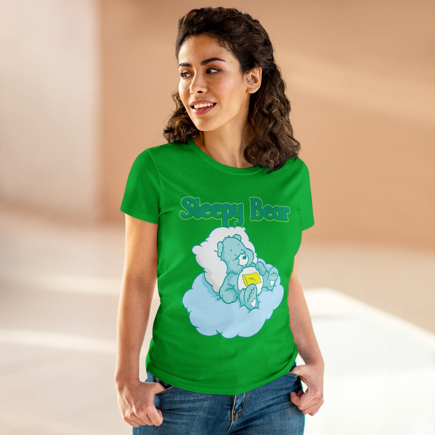 Sleepy Bear - Women's Midweight Cotton Tee