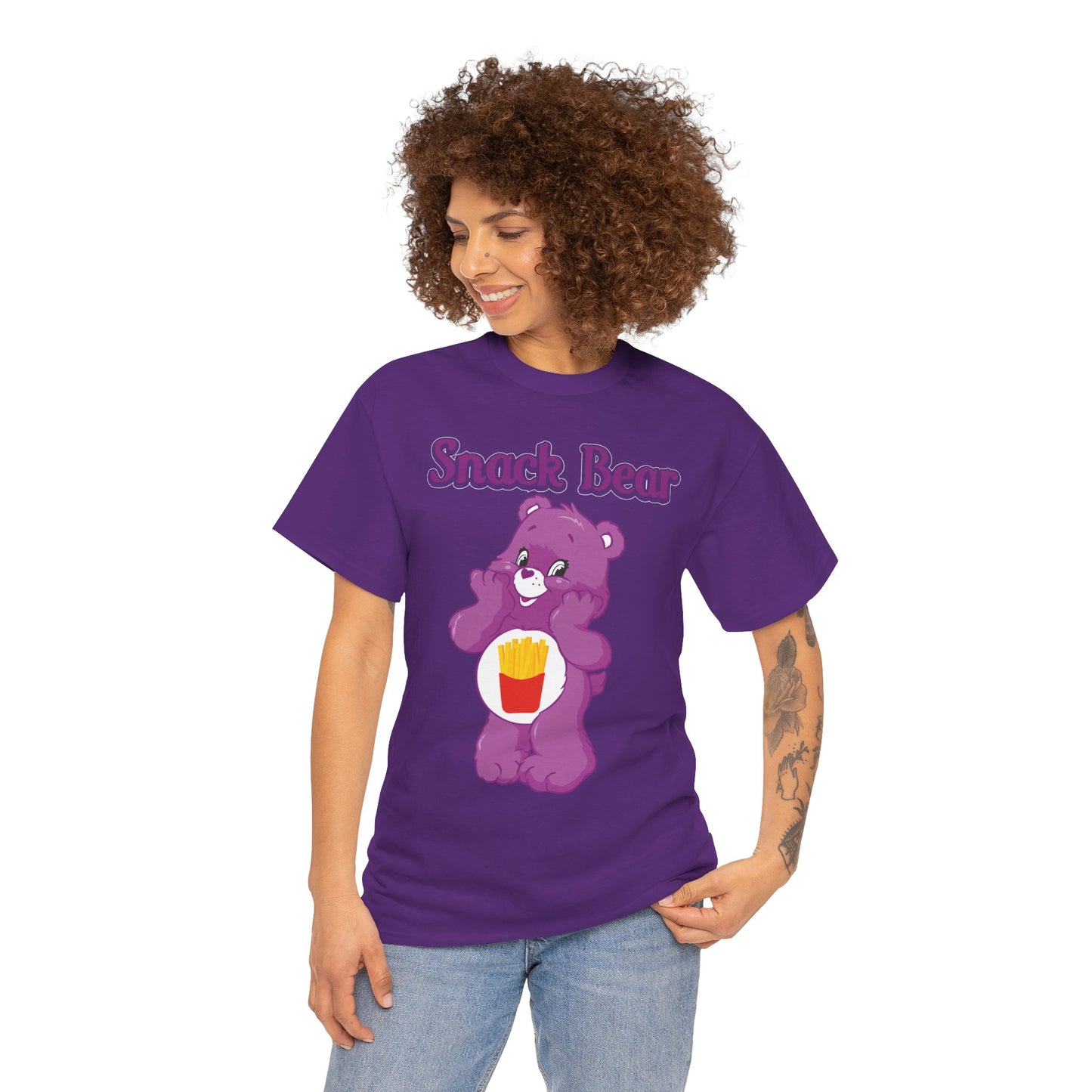 Snack Bear - Unisex Heavy Cotton Tee