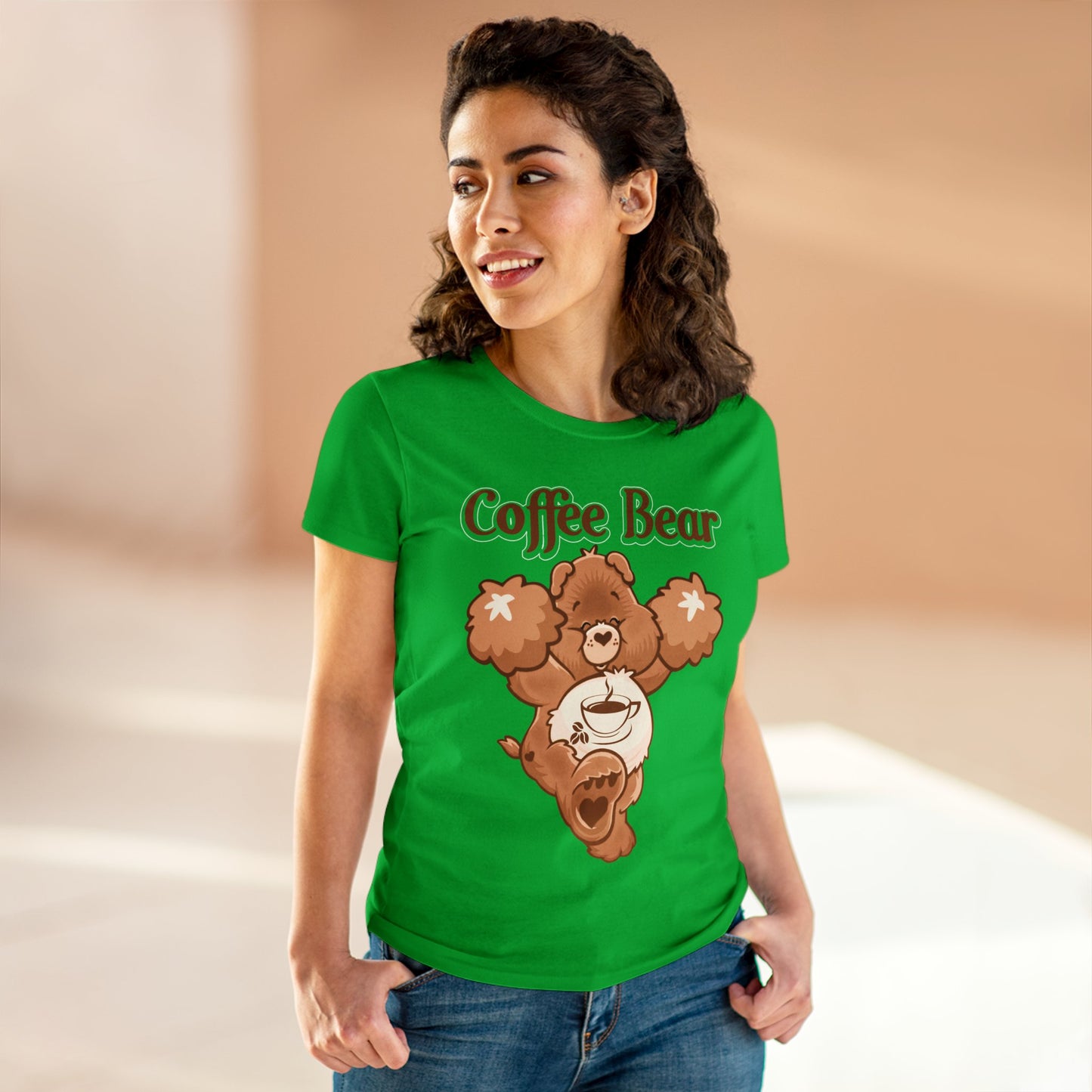 Coffee Bear - Women's Midweight Cotton Tee