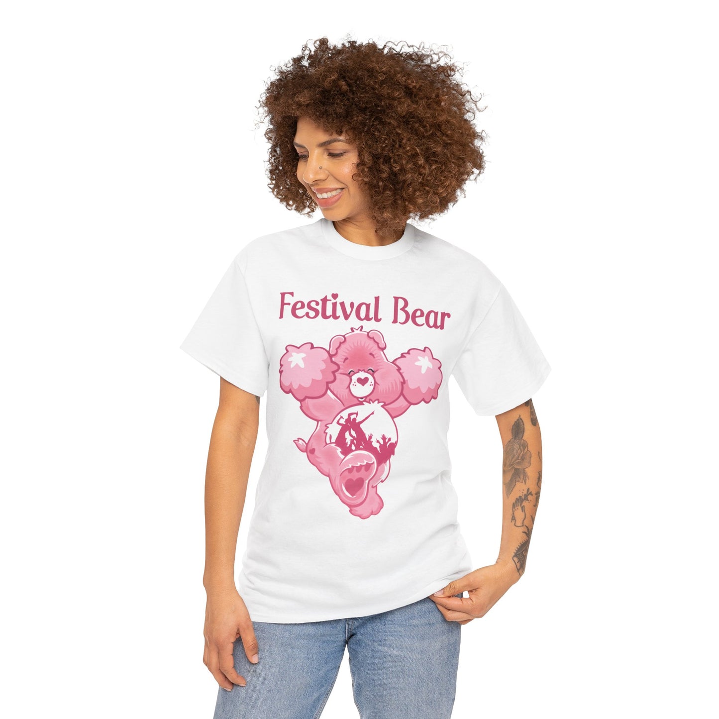 Festival Bear - Unisex Heavy Cotton Tee