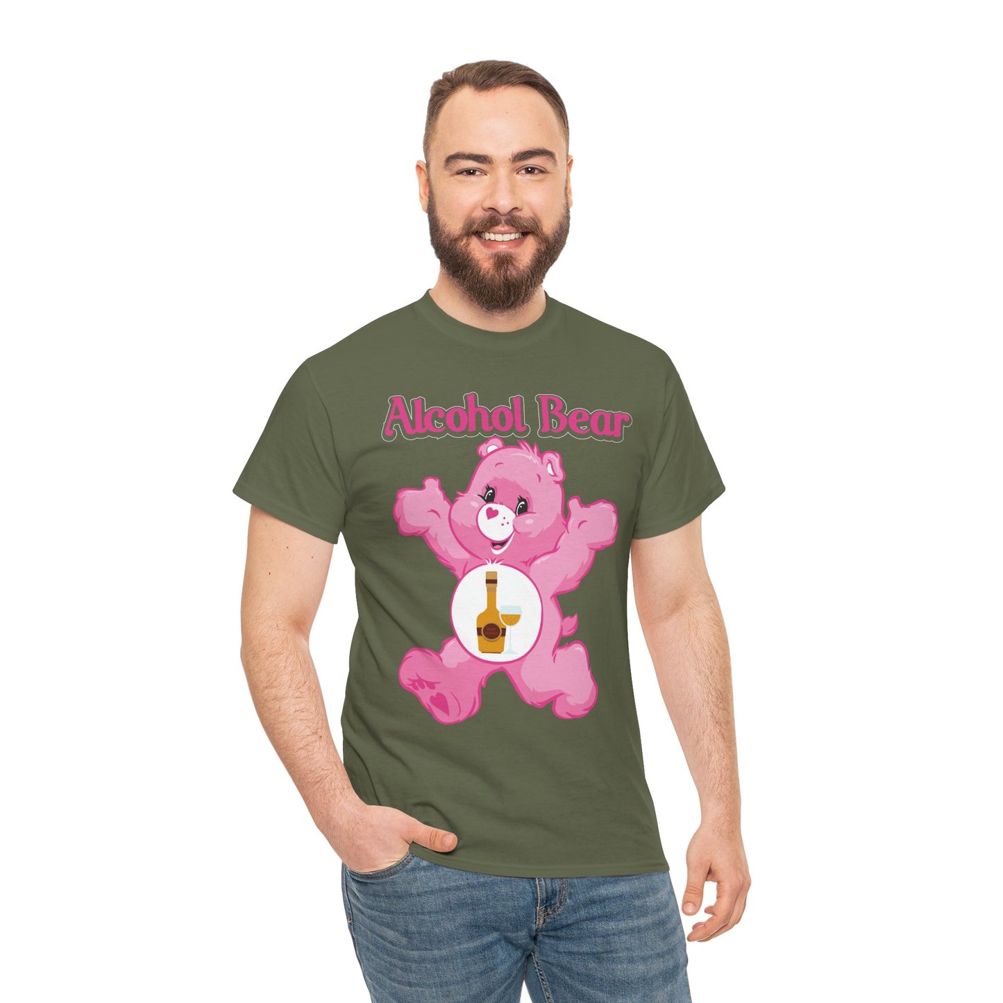 Alcohol Bear - Unisex Heavy Cotton Tee