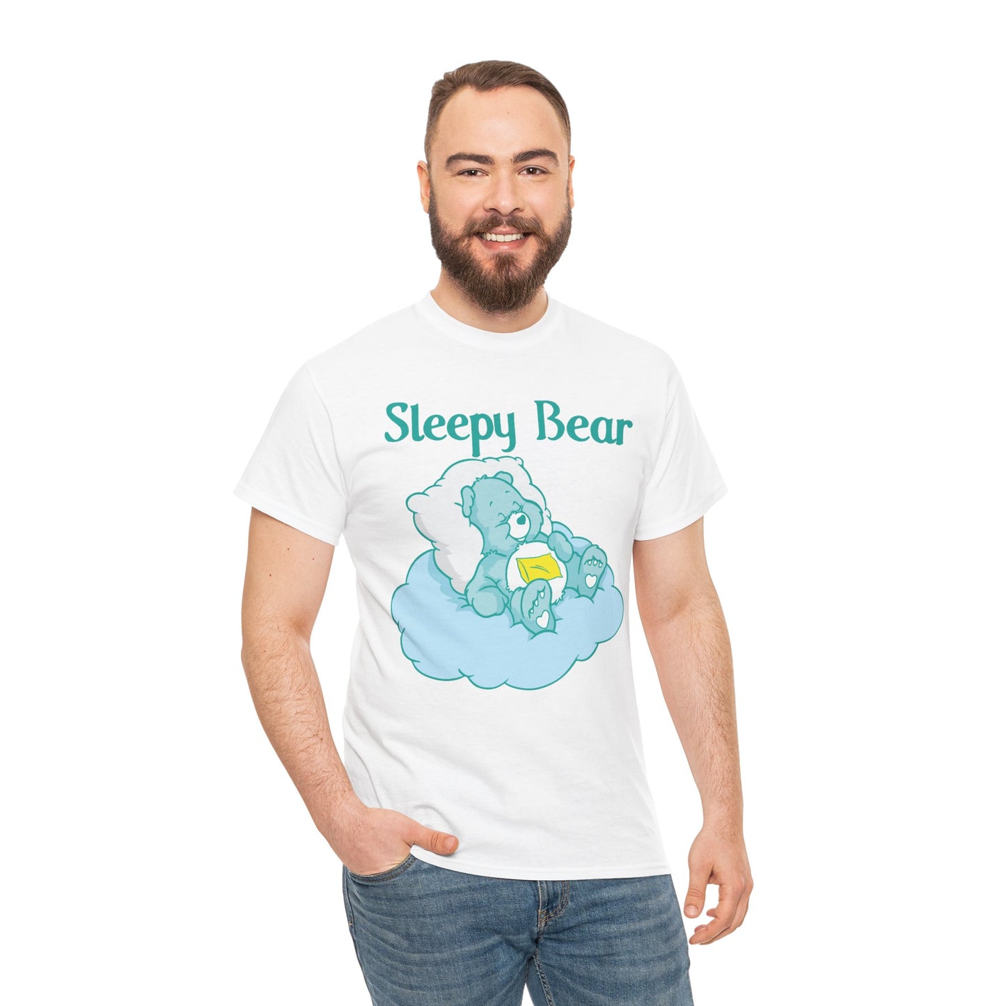 Sleepy Bear - Unisex Heavy Cotton Tee