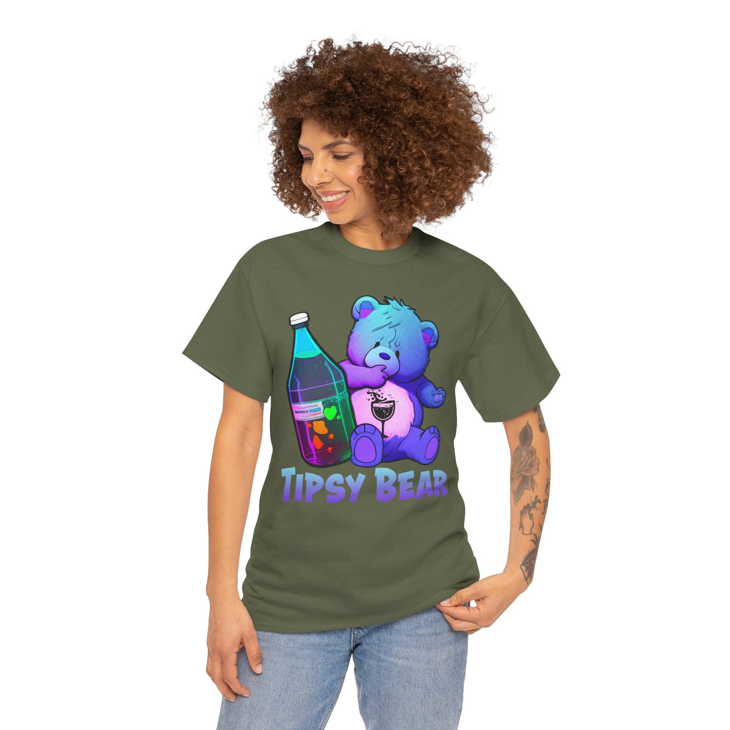 Tipsy Bear - Unisex Heavy Cotton Tee