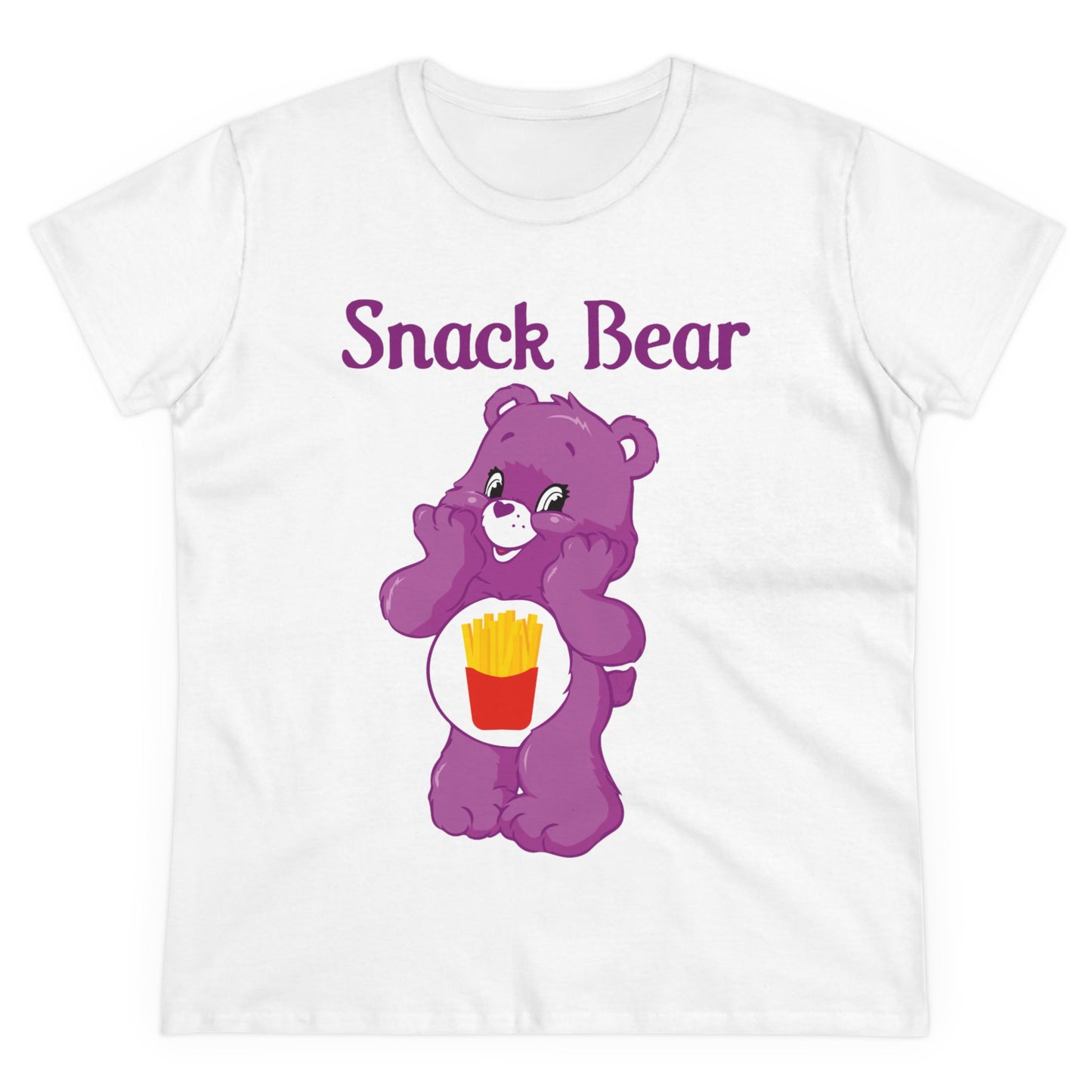 Snack Bear - Women's Midweight Cotton Tee