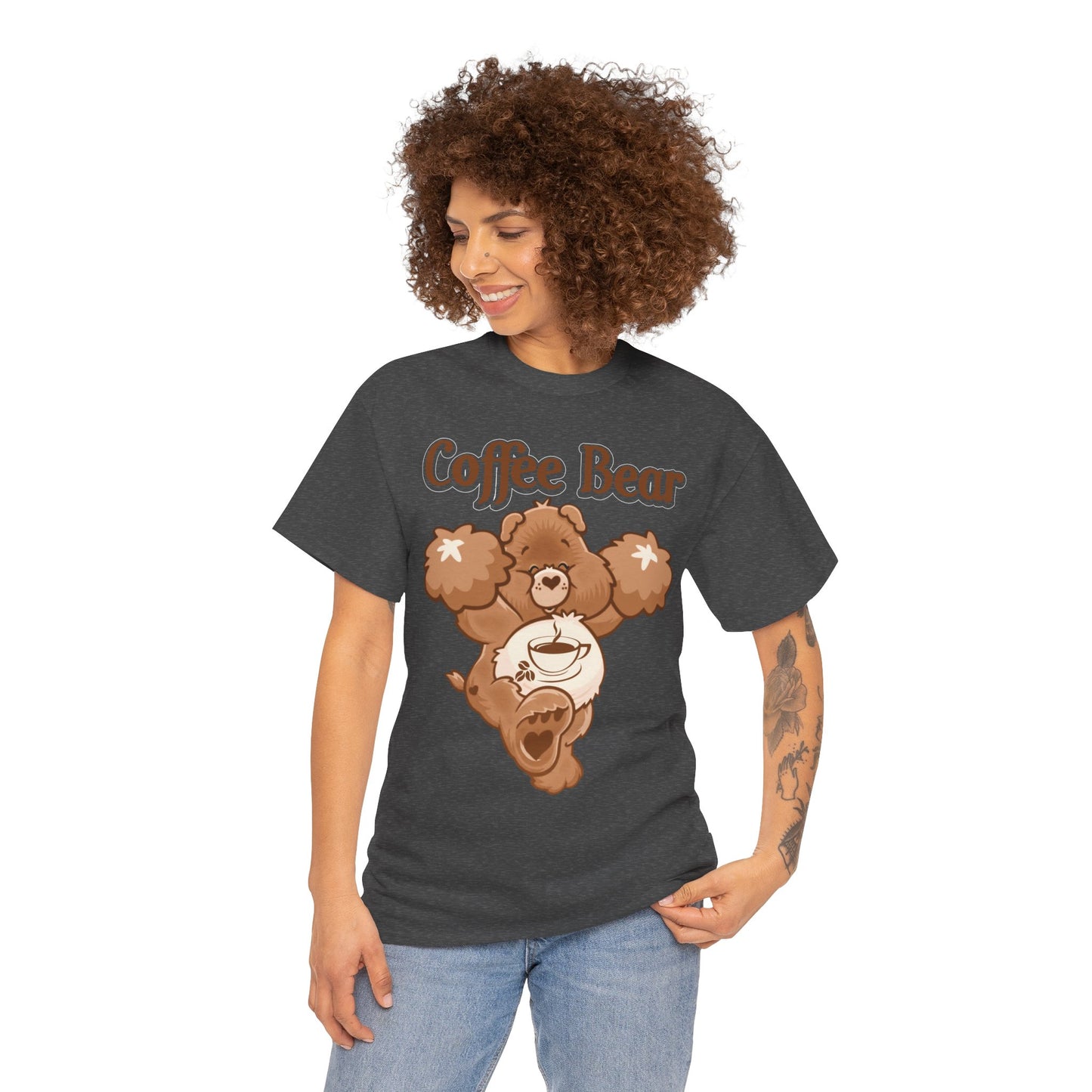 Coffee Bear - Unisex Heavy Cotton Tee