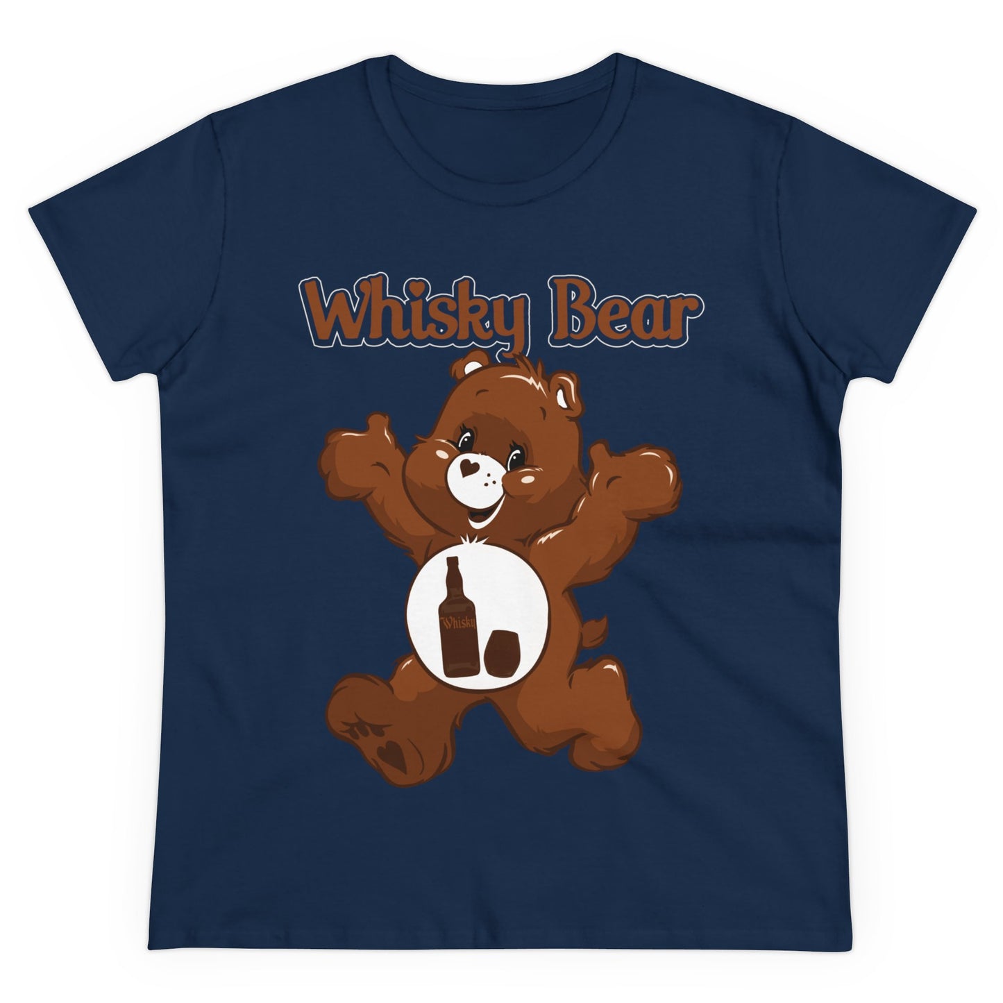 Whisky Bear - Women's Midweight Cotton Tee