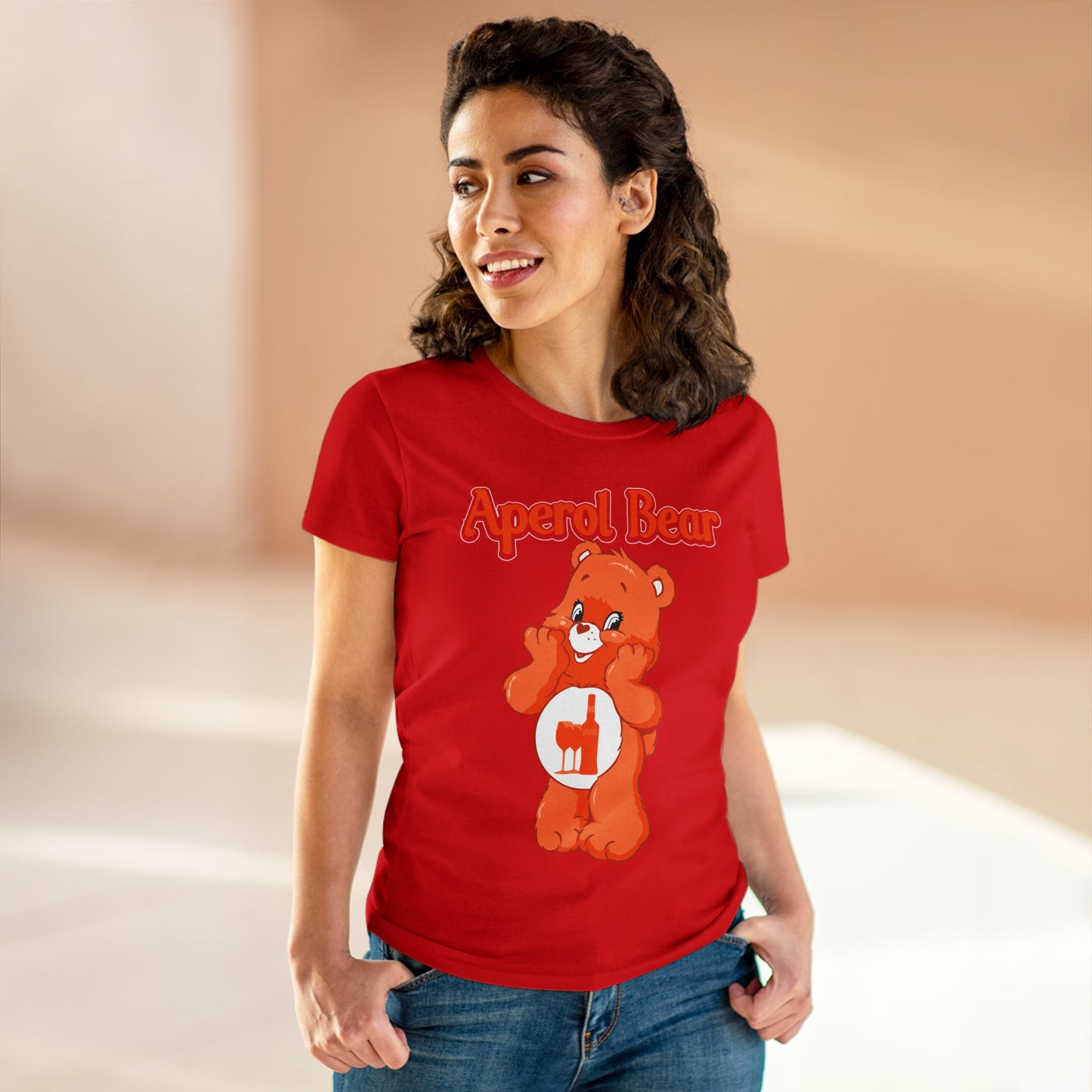 Aperol Bear - Women's Midweight Cotton Tee