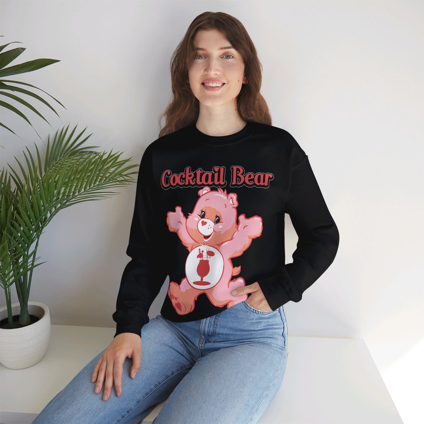 Cocktail Bear - Unisex Heavy Blend™ Crewneck Sweatshirt