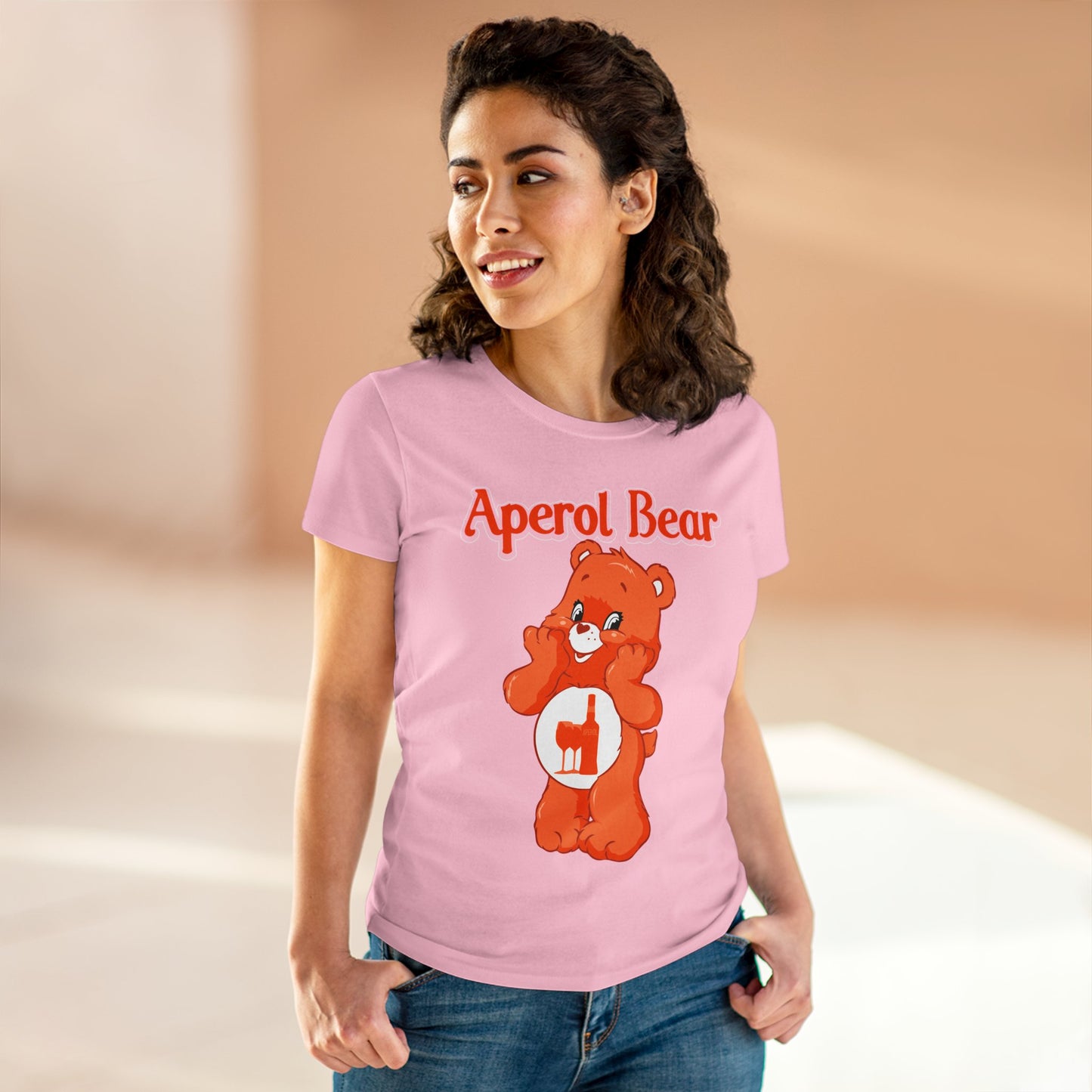 Aperol Bear - Women's Midweight Cotton Tee