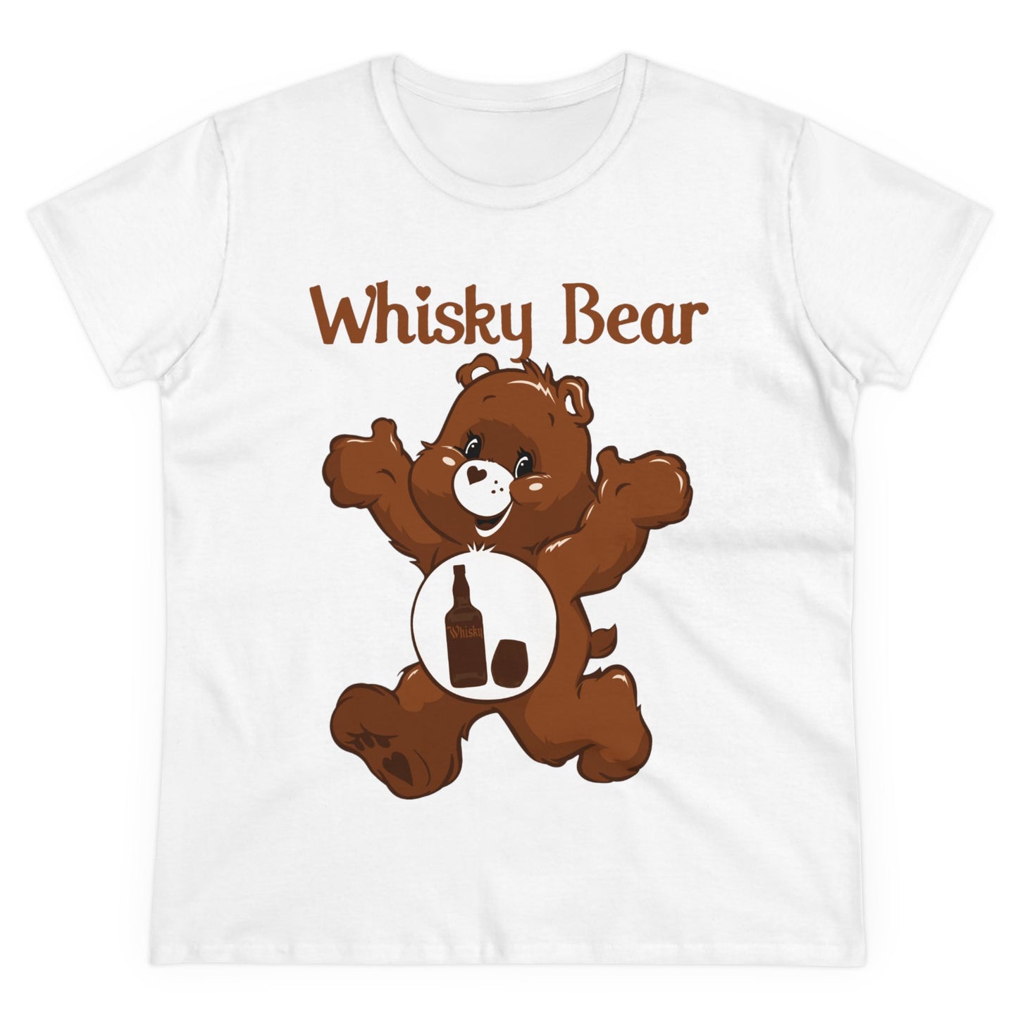 Whisky Bear - Women's Midweight Cotton Tee