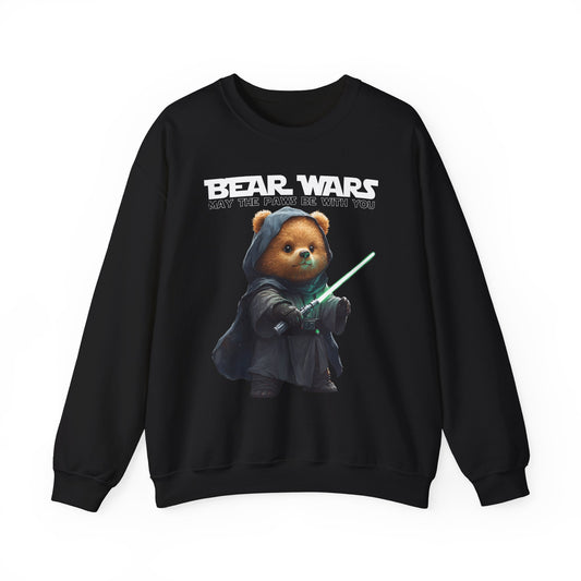 Bear Wars May The Paws Be With You - Unisex Heavy Blend™ Crewneck Sweatshirt