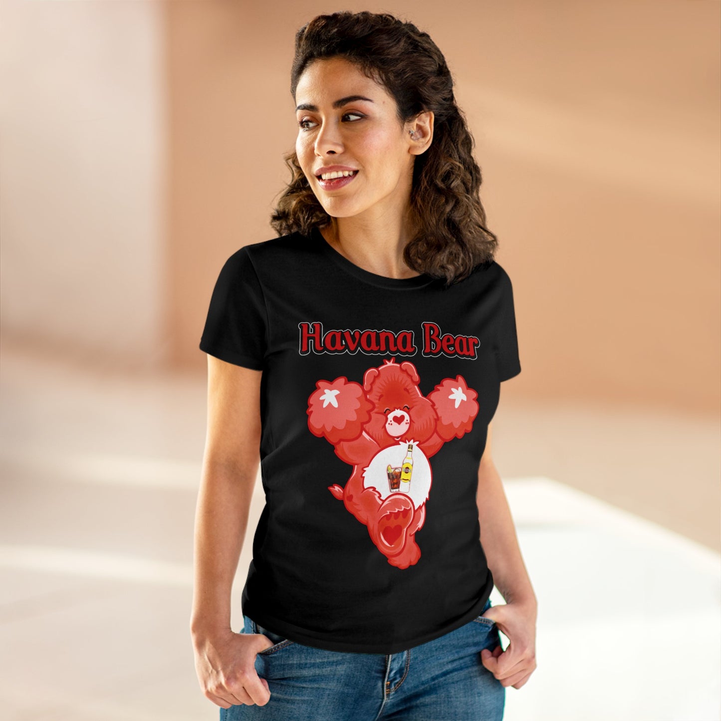 Havana Bear - Women's Midweight Cotton Tee