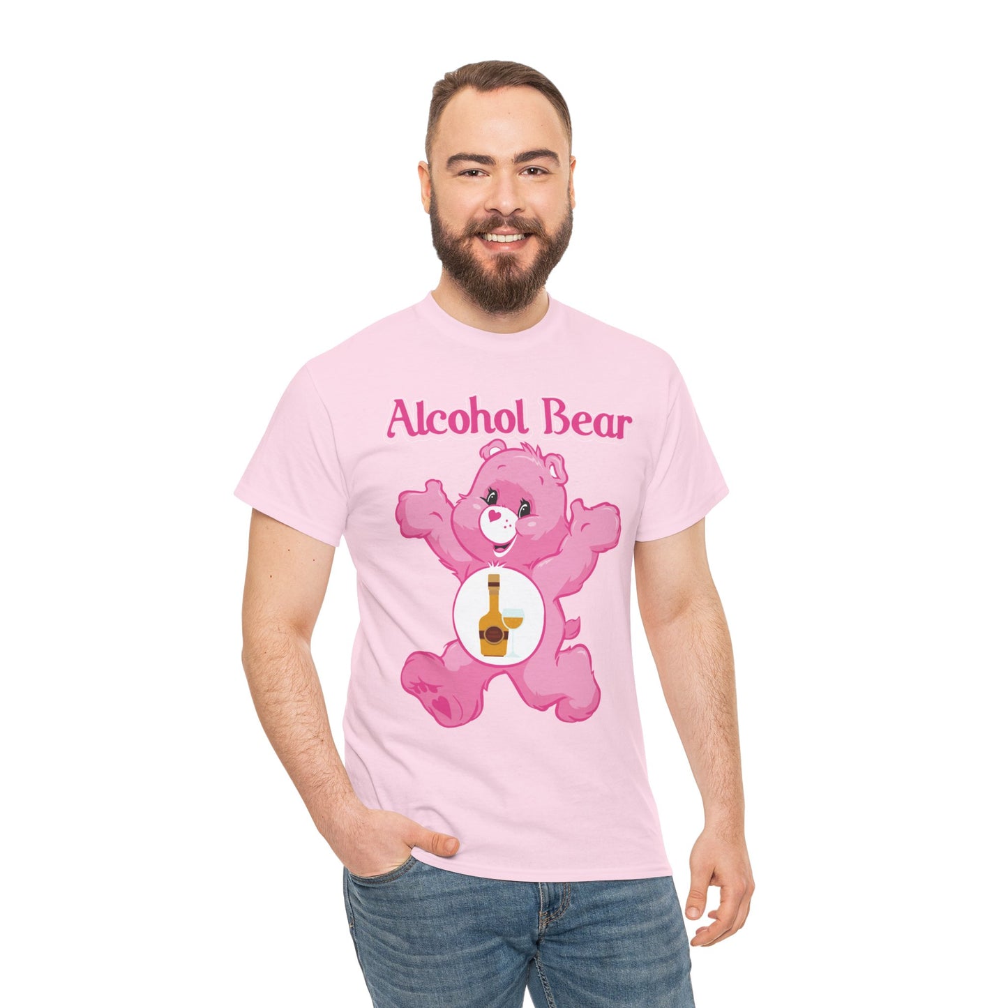 Alcohol Bear - Unisex Heavy Cotton Tee