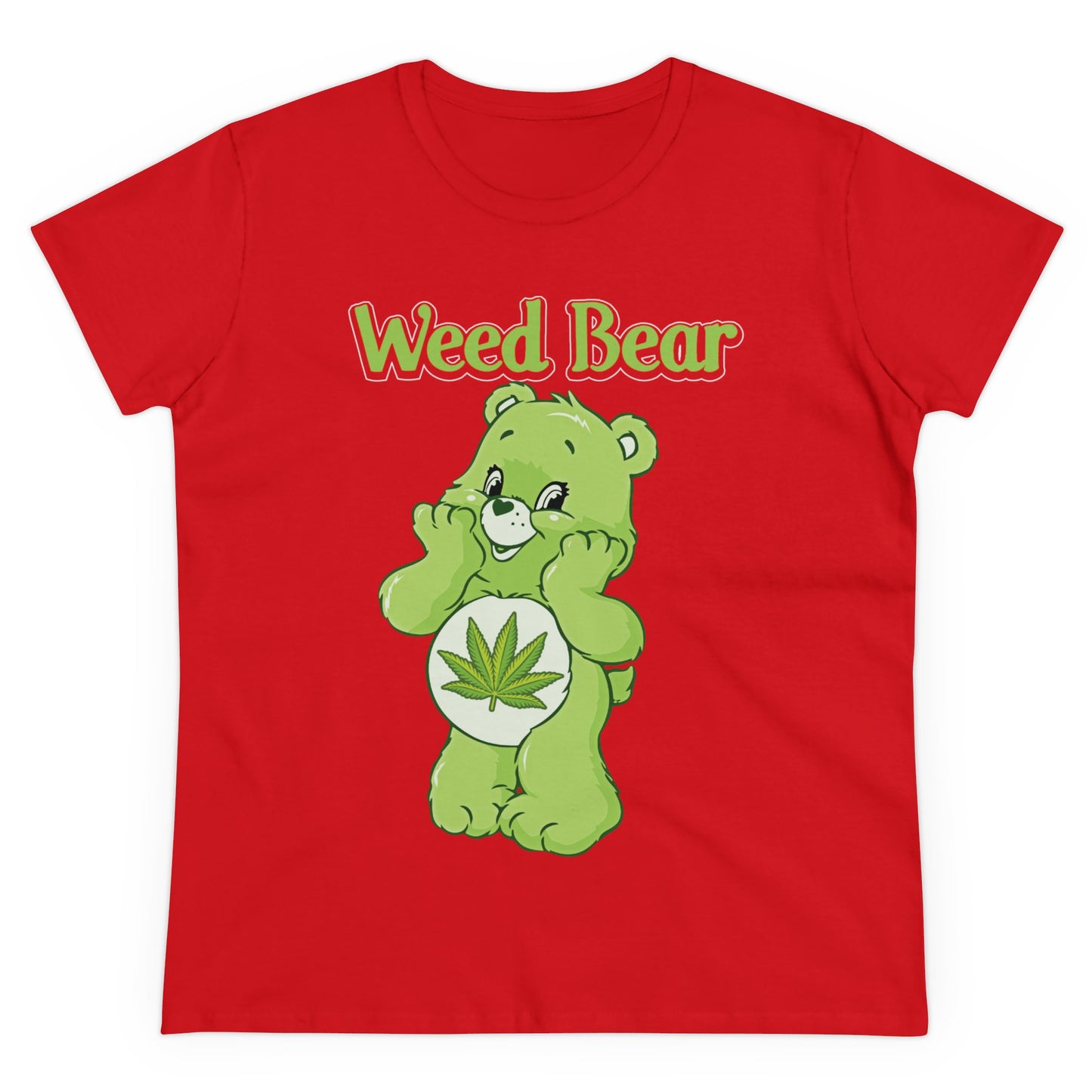 Weed Bear - Women's Midweight Cotton Tee