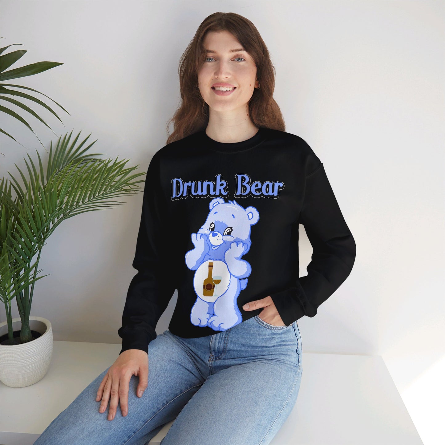 Drunk Bear - Unisex Heavy Blend™ Crewneck Sweatshirt