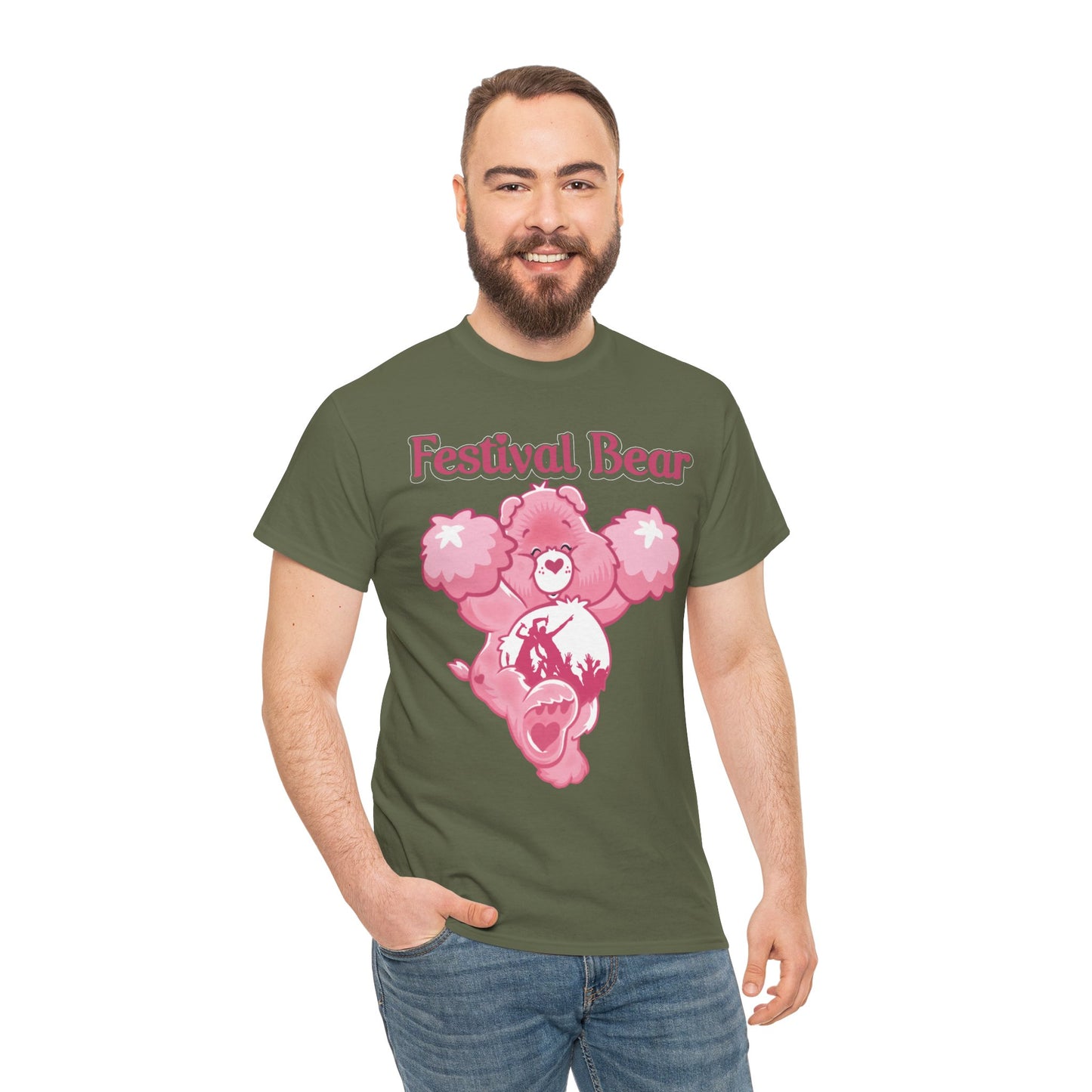 Festival Bear - Unisex Heavy Cotton Tee