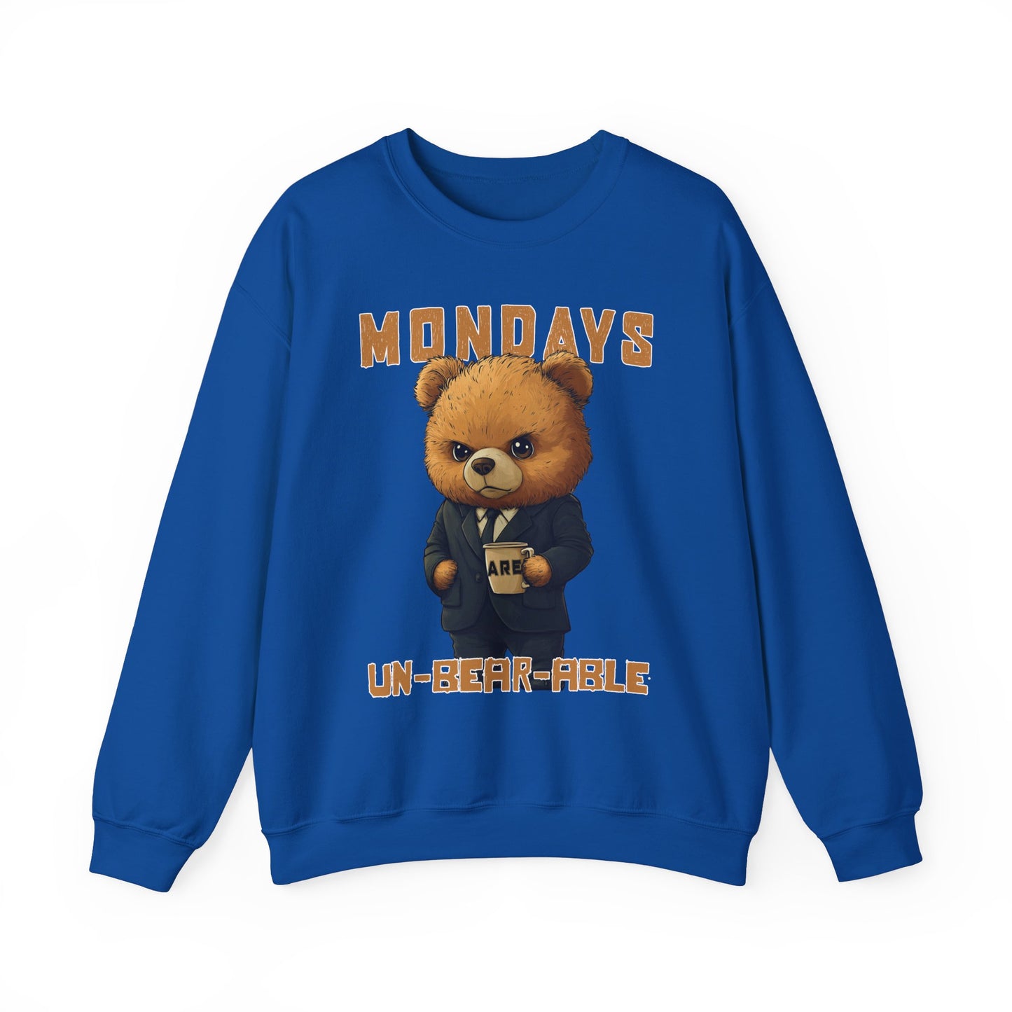 Mondays are Un-bear-able - Unisex Heavy Blend™ Crewneck Sweatshirt