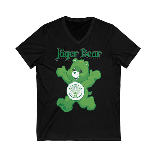 Jäger Bear - Unisex Jersey Short Sleeve V-Neck Tee