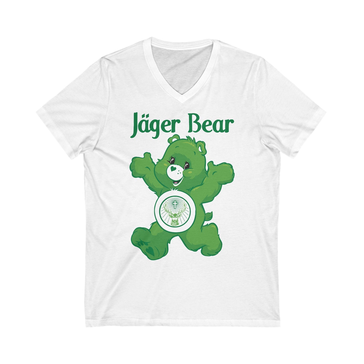 Jäger Bear - Unisex Jersey Short Sleeve V-Neck Tee