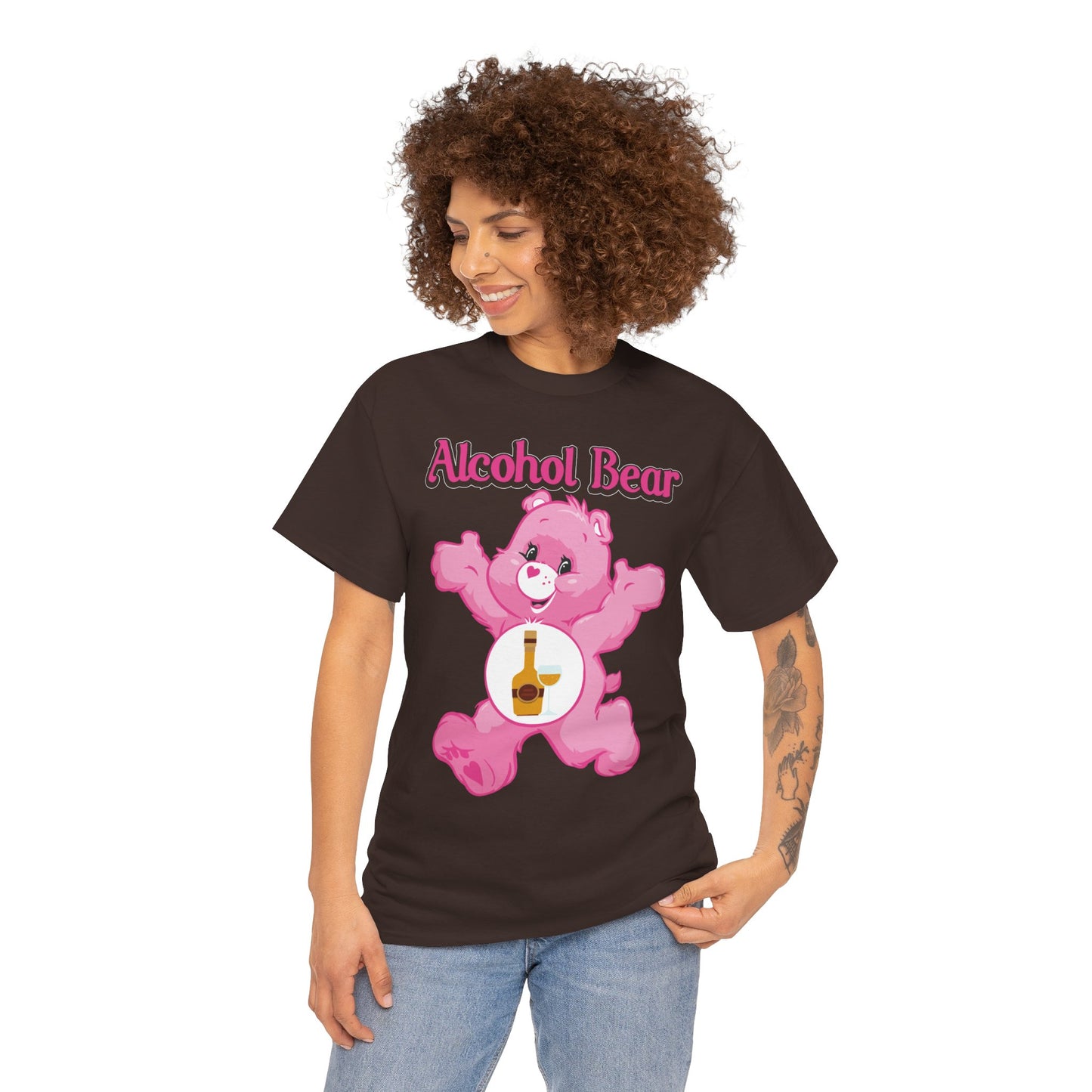 Alcohol Bear - Unisex Heavy Cotton Tee