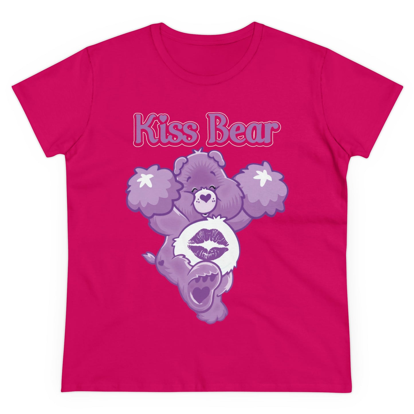 Kiss Bear - Women's Midweight Cotton Tee