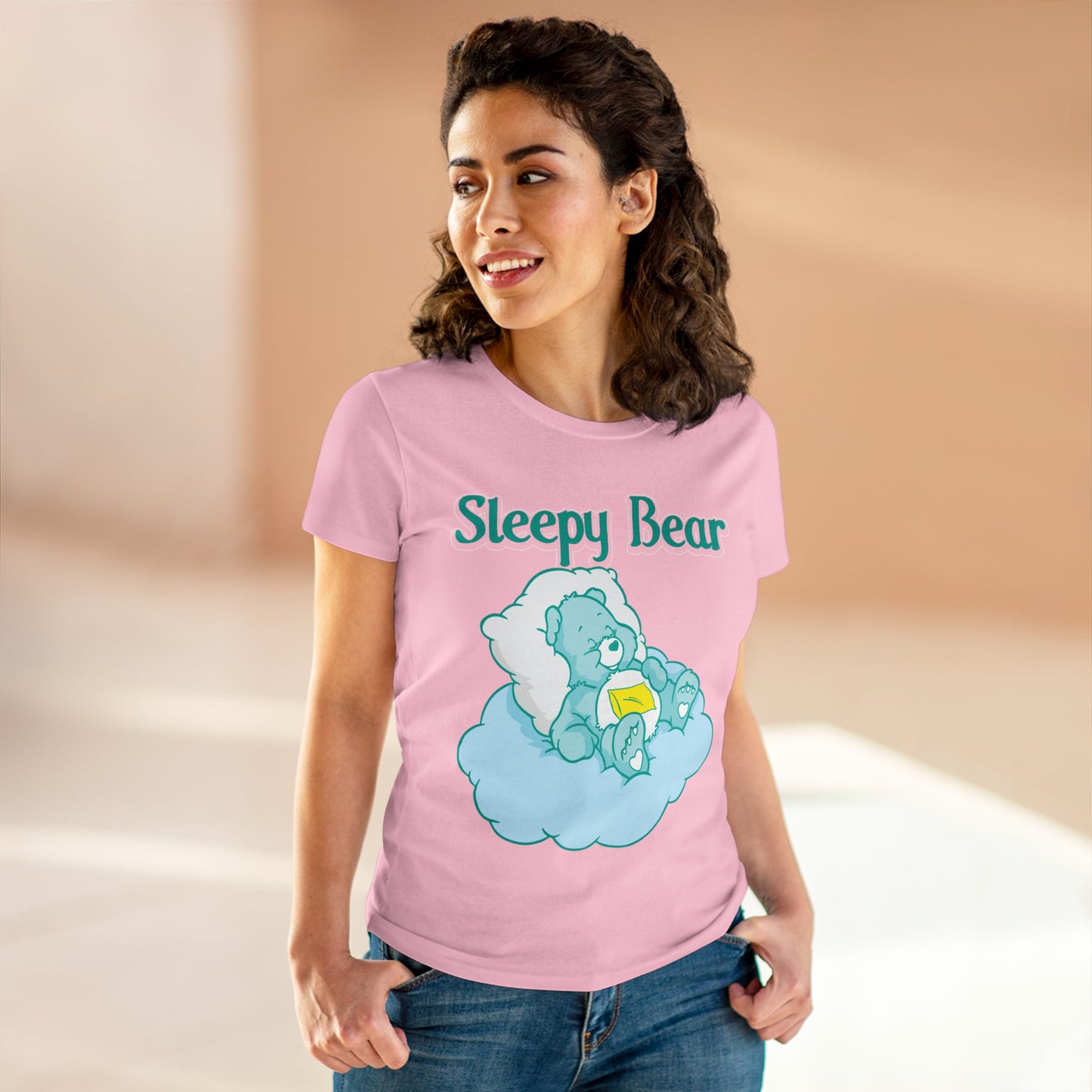 Sleepy Bear - Women's Midweight Cotton Tee