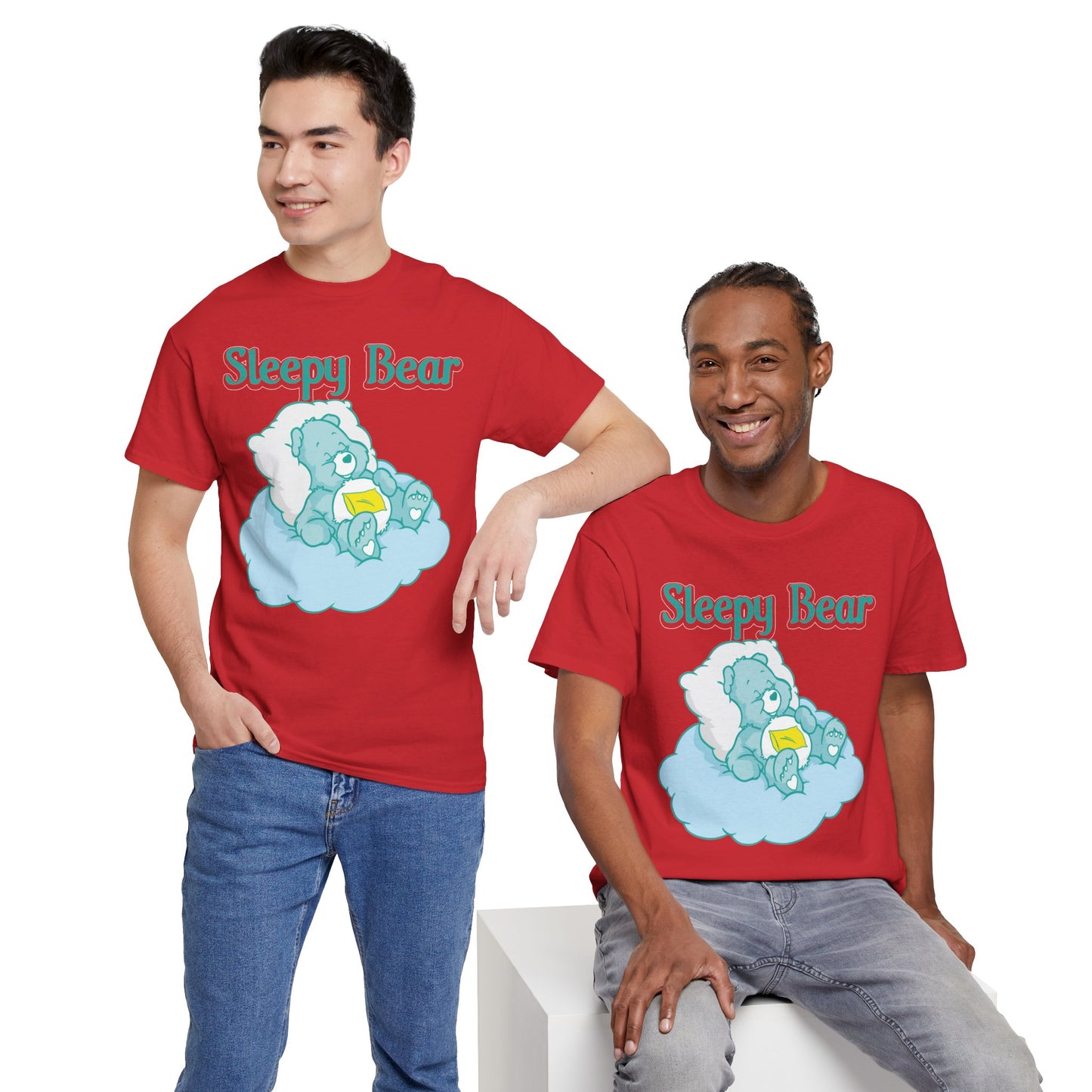 Sleepy Bear - Unisex Heavy Cotton Tee