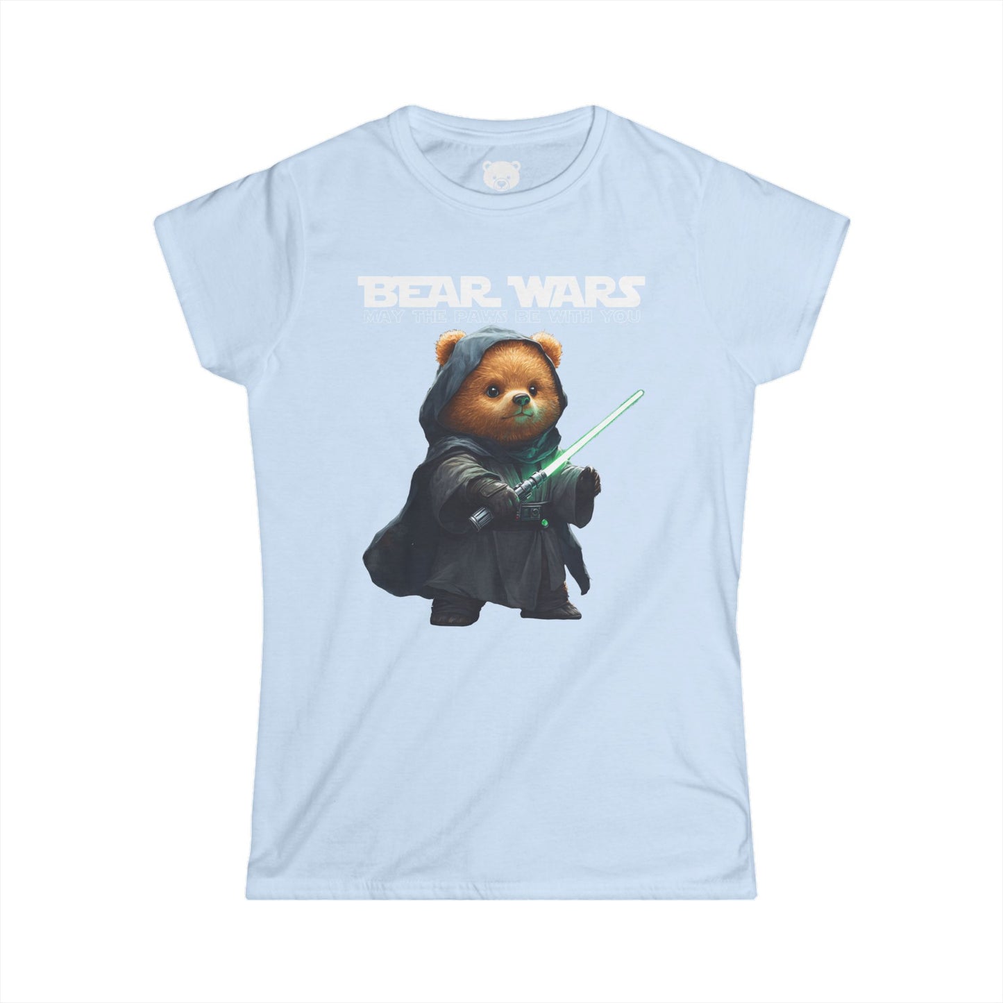 Bear Wars May The Paws Be With You - Women's Softstyle Tee