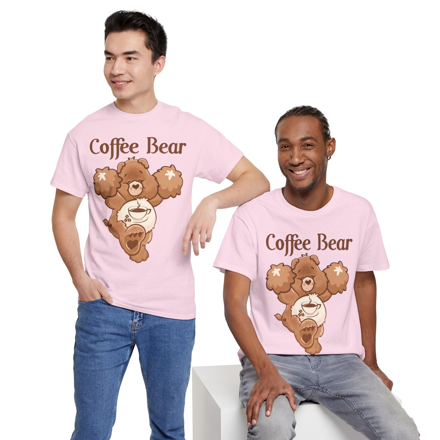 Coffee Bear - Unisex Heavy Cotton Tee