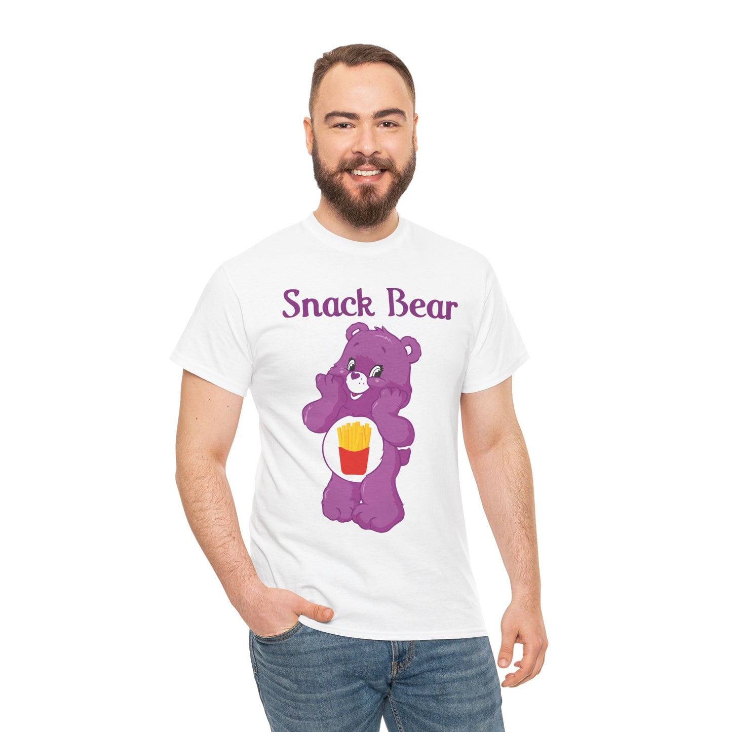 Snack Bear - Unisex Heavy Cotton Tee