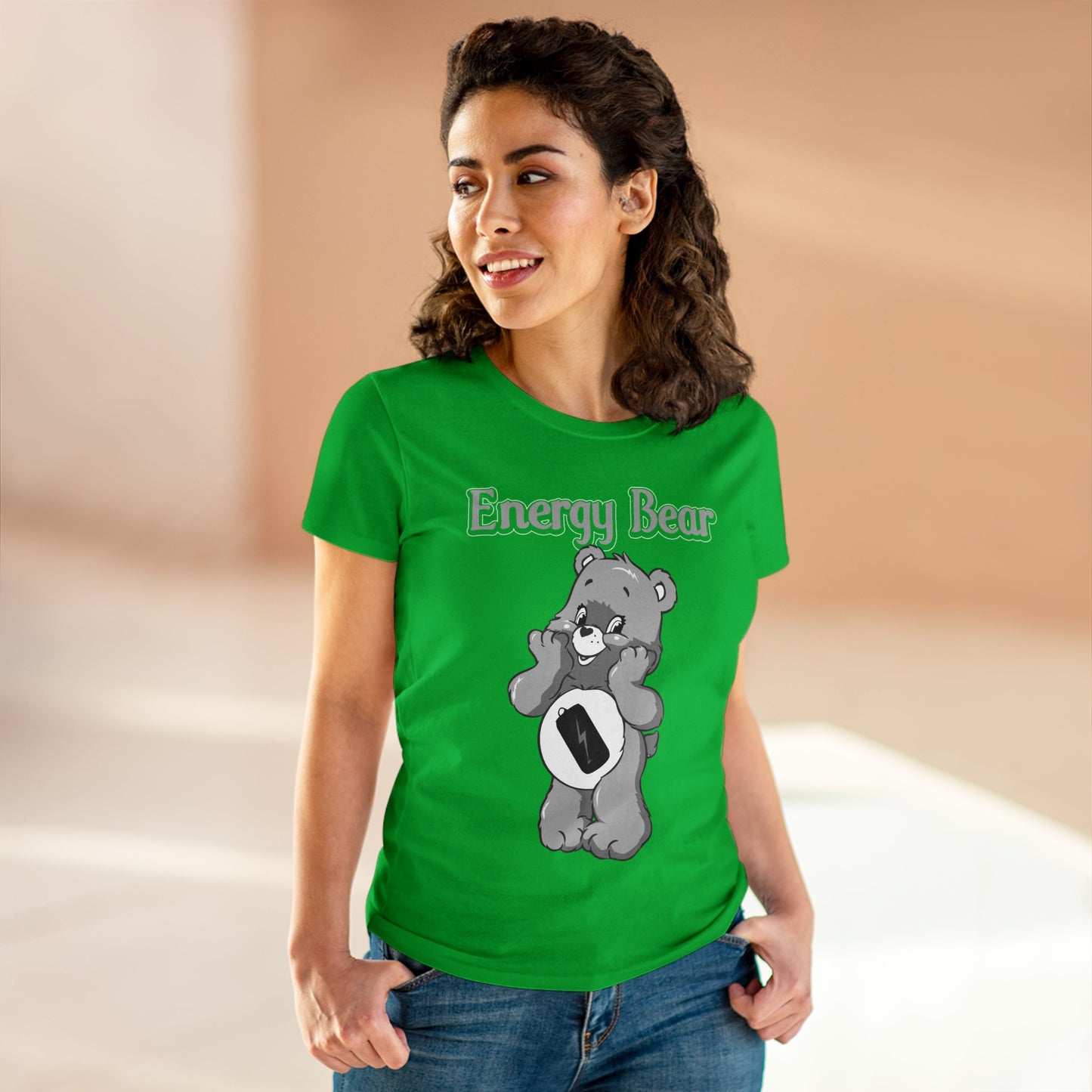 Energy Bear - Women's Midweight Cotton Tee