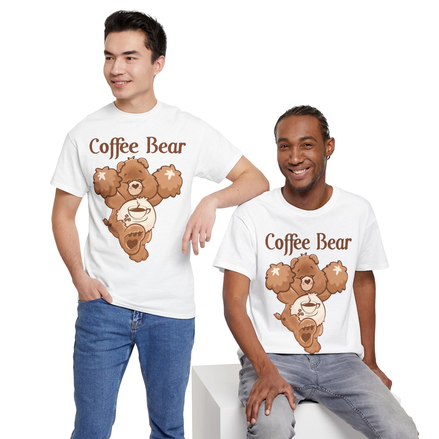 Coffee Bear - Unisex Heavy Cotton Tee