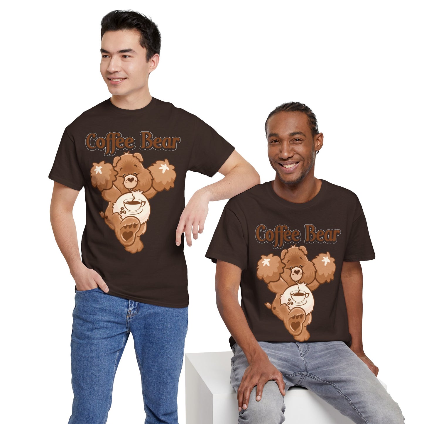 Coffee Bear - Unisex Heavy Cotton Tee