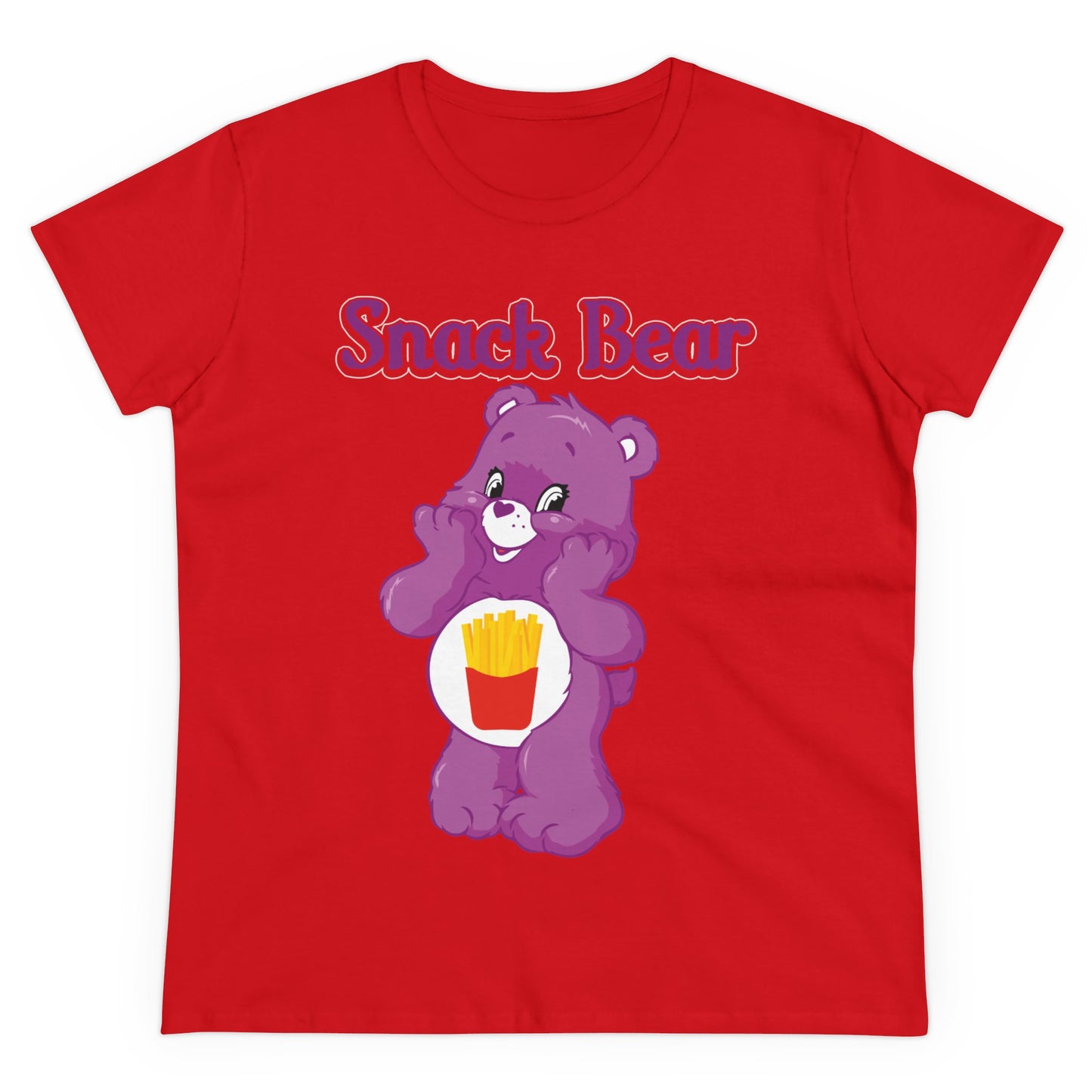 Snack Bear - Women's Midweight Cotton Tee