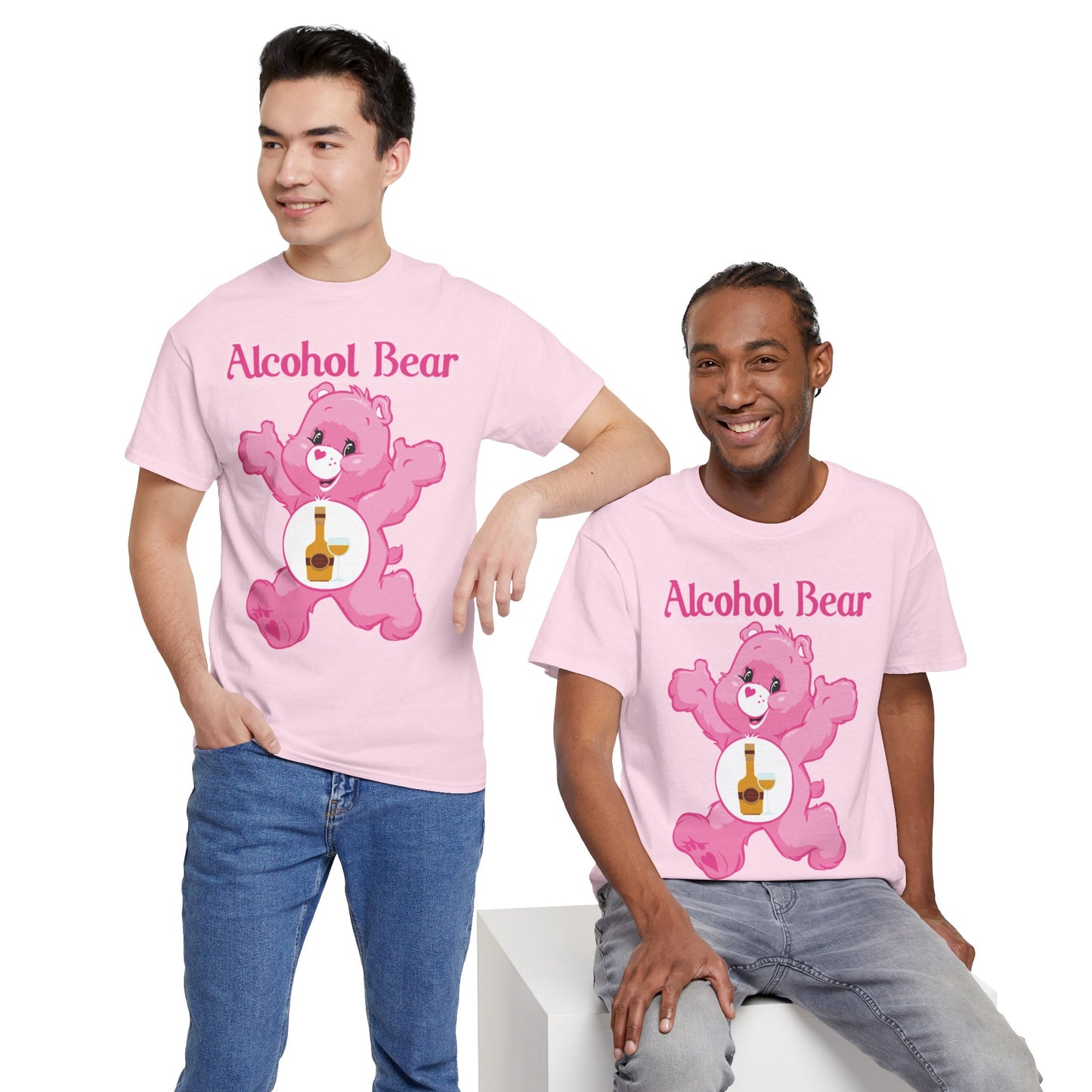 Alcohol Bear - Unisex Heavy Cotton Tee