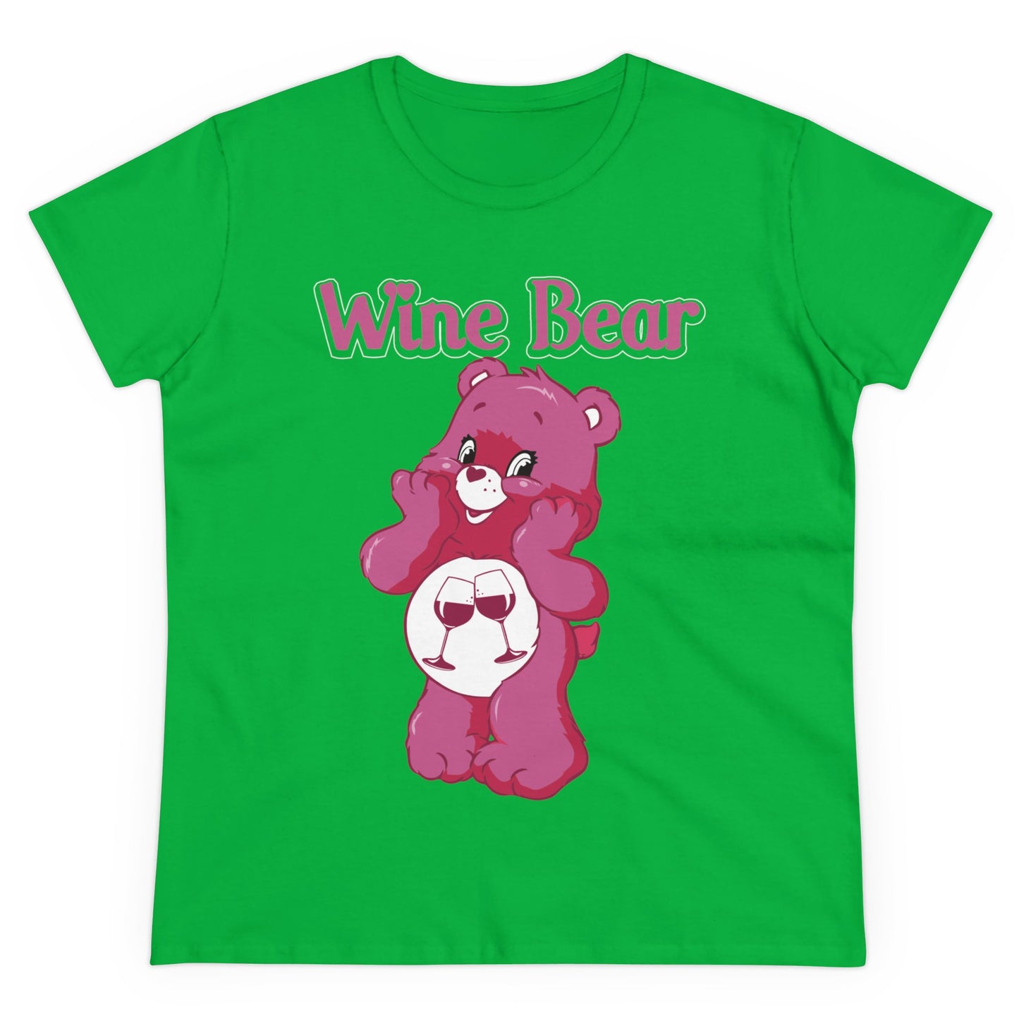 Wine Bear - Women's Midweight Cotton Tee