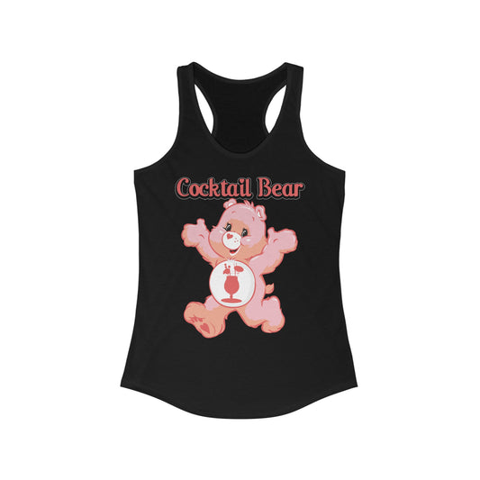 Cocktail Bear - Women's Ideal Racerback Tank